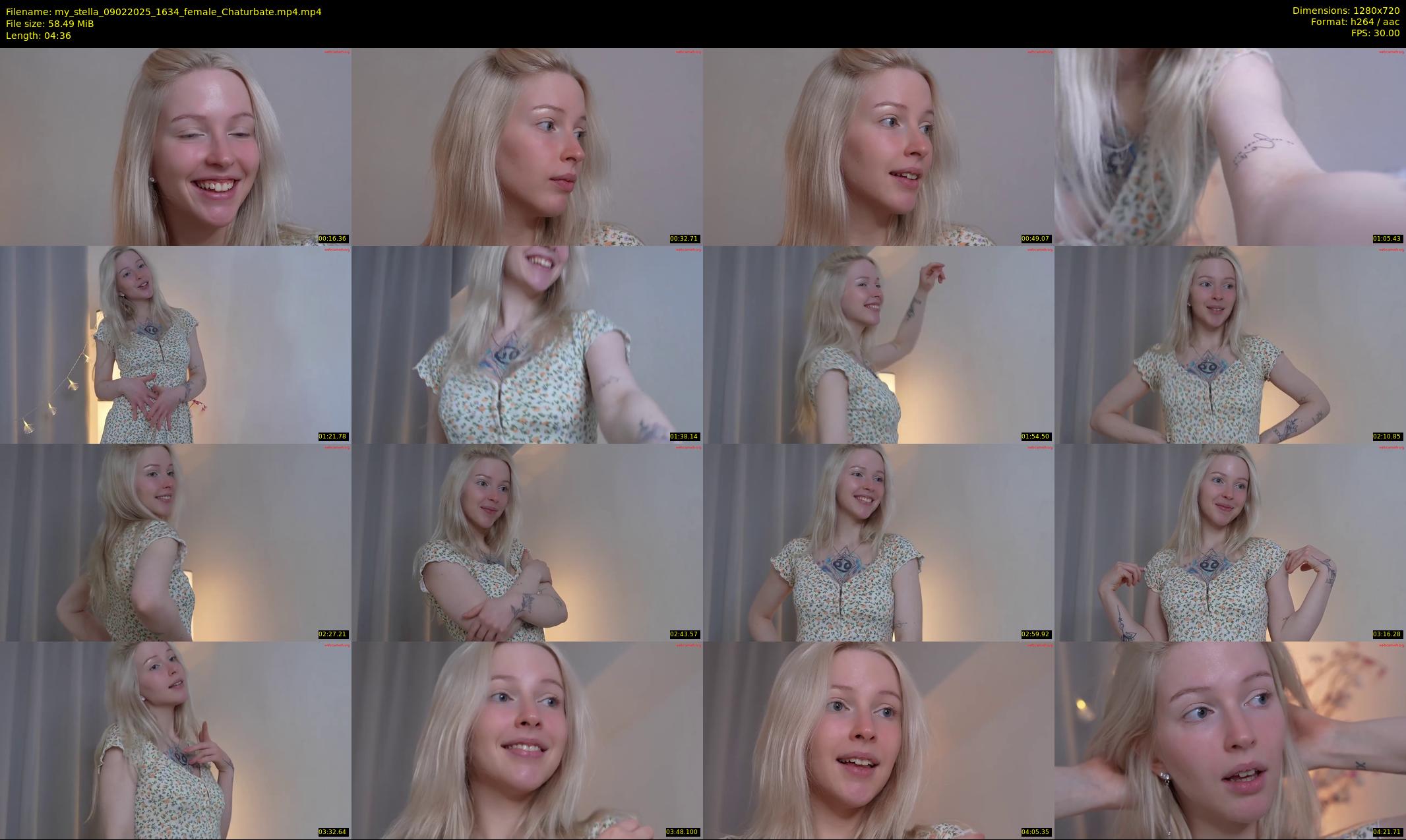my_stella — 5 minute Chaturbate female cam show recording, 720p, Feb 9, 2025