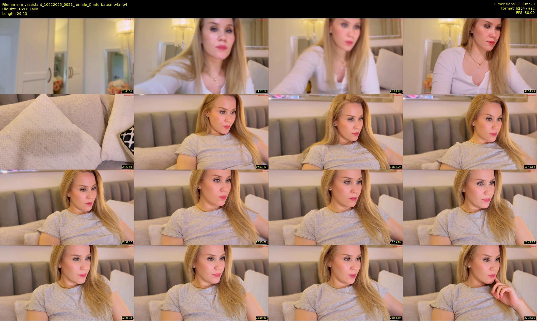 myassistant — 30 minute Chaturbate female cam show recording, 720p, Feb 10, 2025