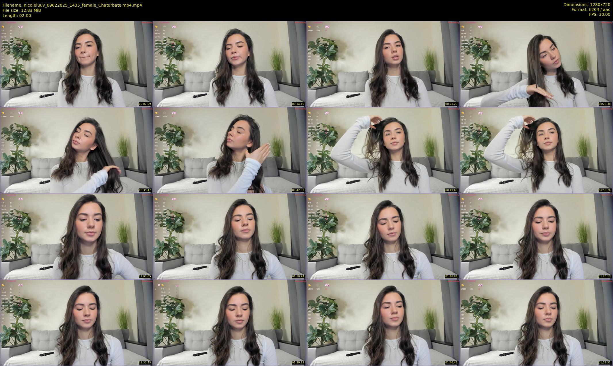 nicoleluuv — 2 minute Chaturbate female cam show recording, 720p, Feb 9, 2025