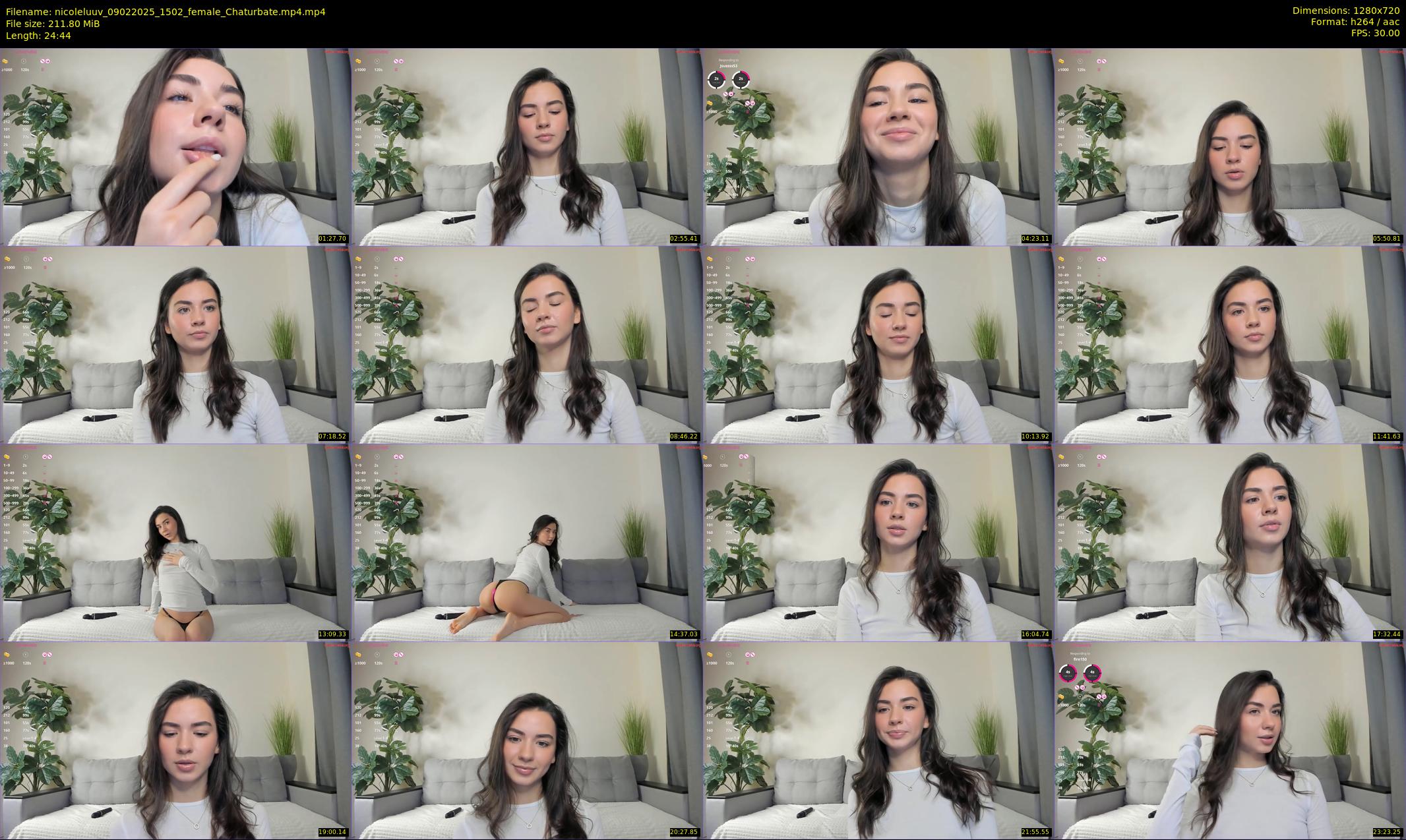 nicoleluuv — 25 minute Chaturbate female cam show recording, 720p, Feb 9, 2025