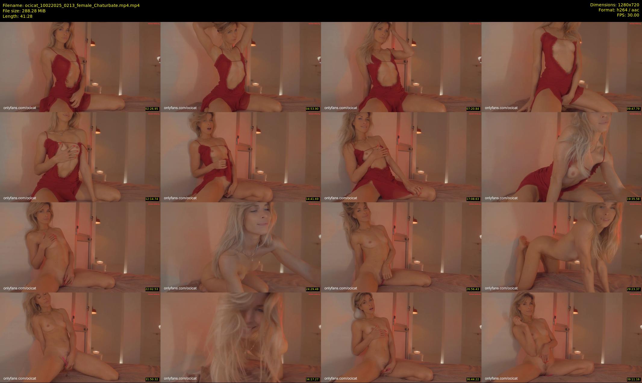 ocicat — 42 minute Chaturbate female cam show recording, 720p, Feb 10, 2025