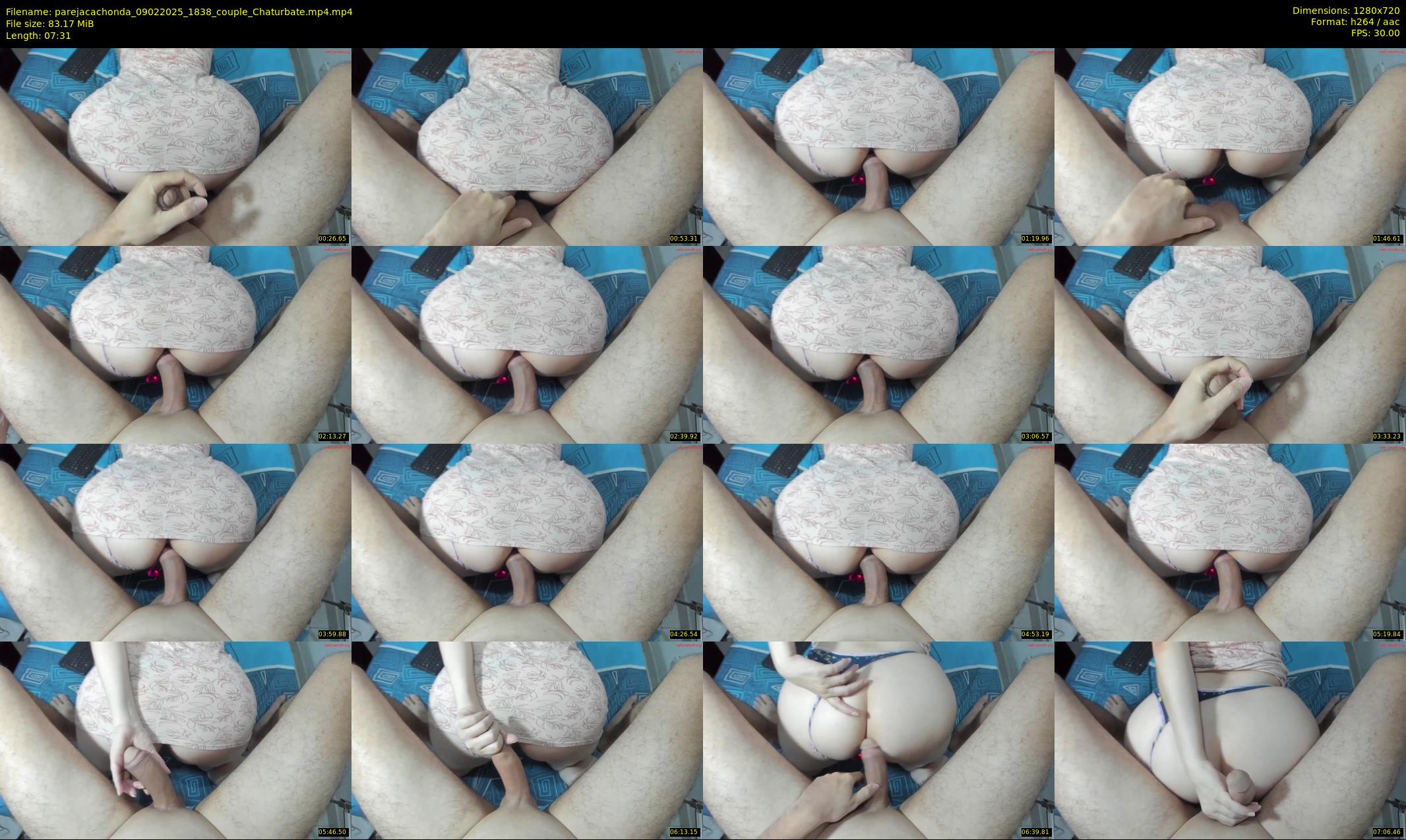 parejacachonda — 8 minute Chaturbate couple cam show recording, 720p, Feb 9, 2025