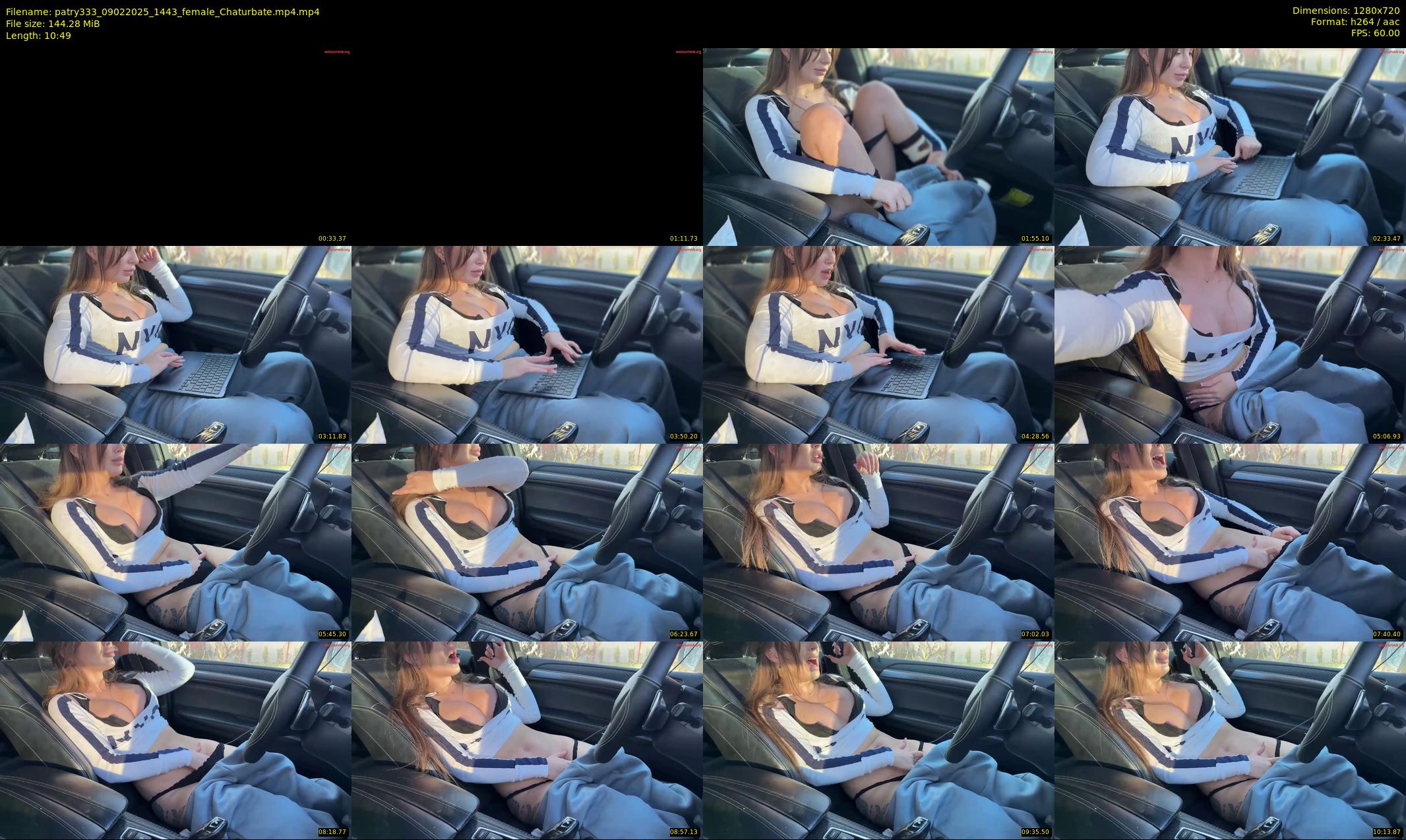 patry333 — 11 minute Chaturbate female cam show recording, 720p, Feb 9, 2025
