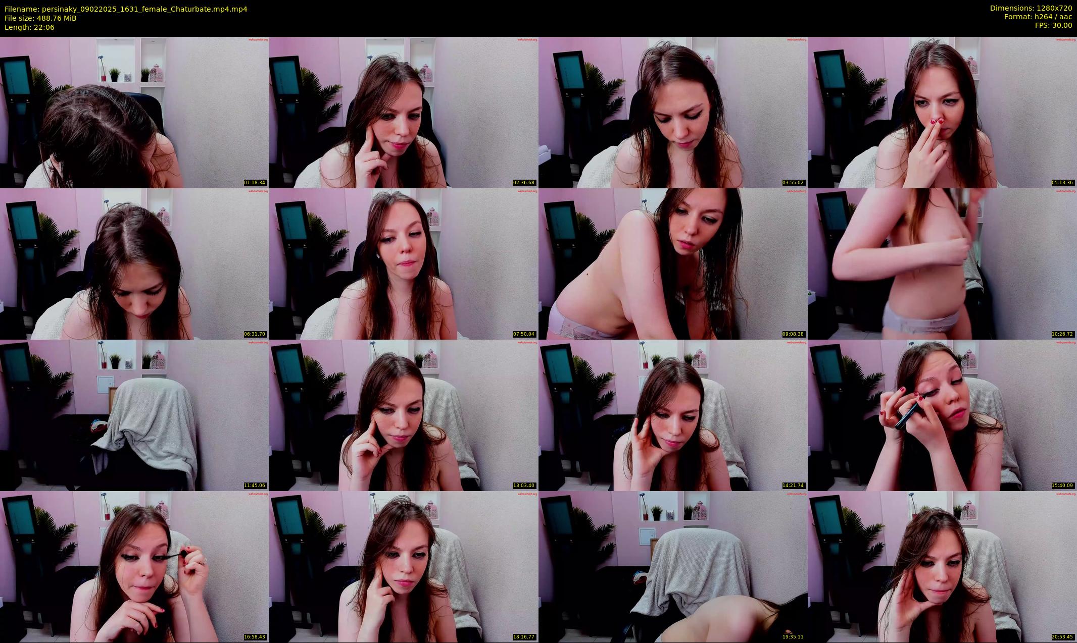 persinaky — 23 minute Chaturbate female cam show recording, 720p, Feb 9, 2025