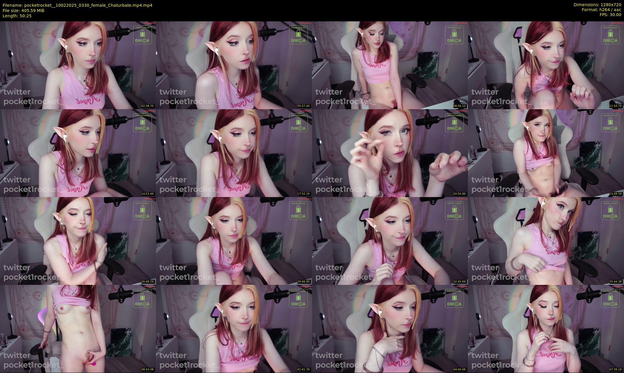pocketrocket_ — 51 minute Chaturbate female cam show recording, 720p, Feb 10, 2025