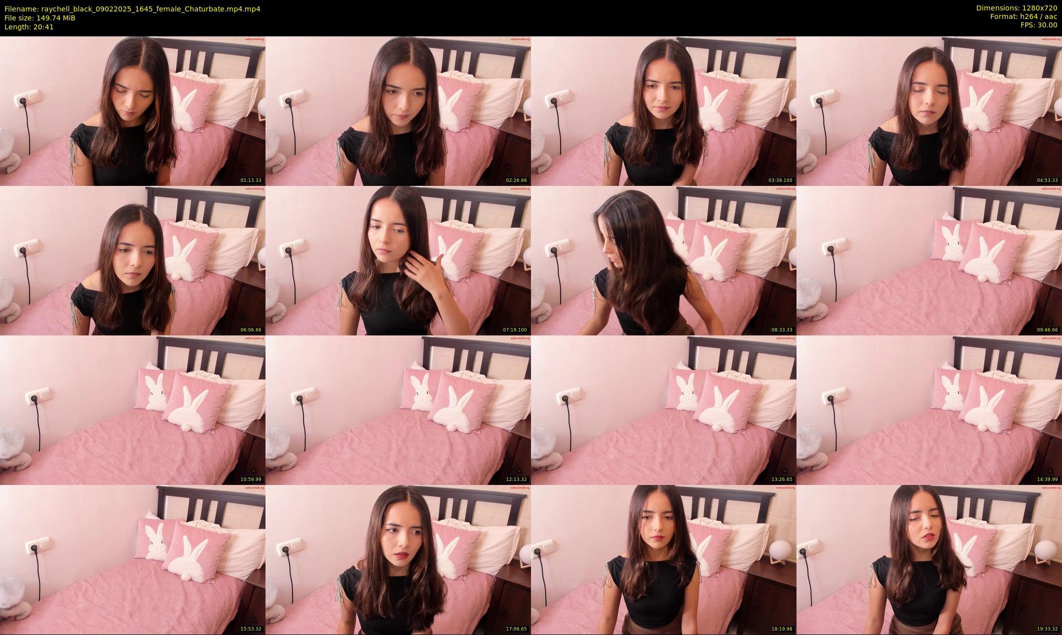 raychell_black — 21 minute Chaturbate female cam show recording, 720p, Feb 9, 2025