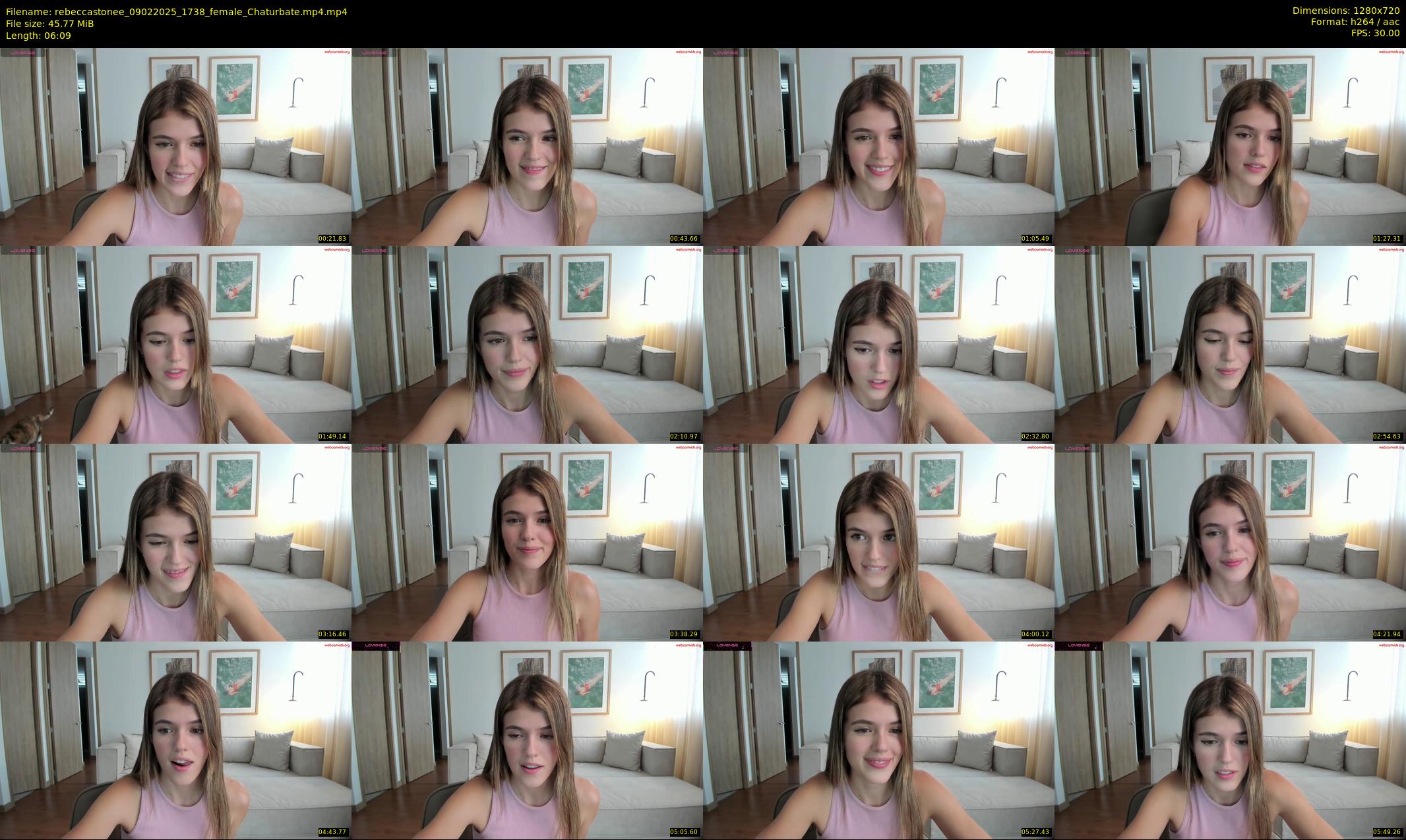 rebeccastonee — 7 minute Chaturbate female cam show recording, 720p, Feb 9, 2025