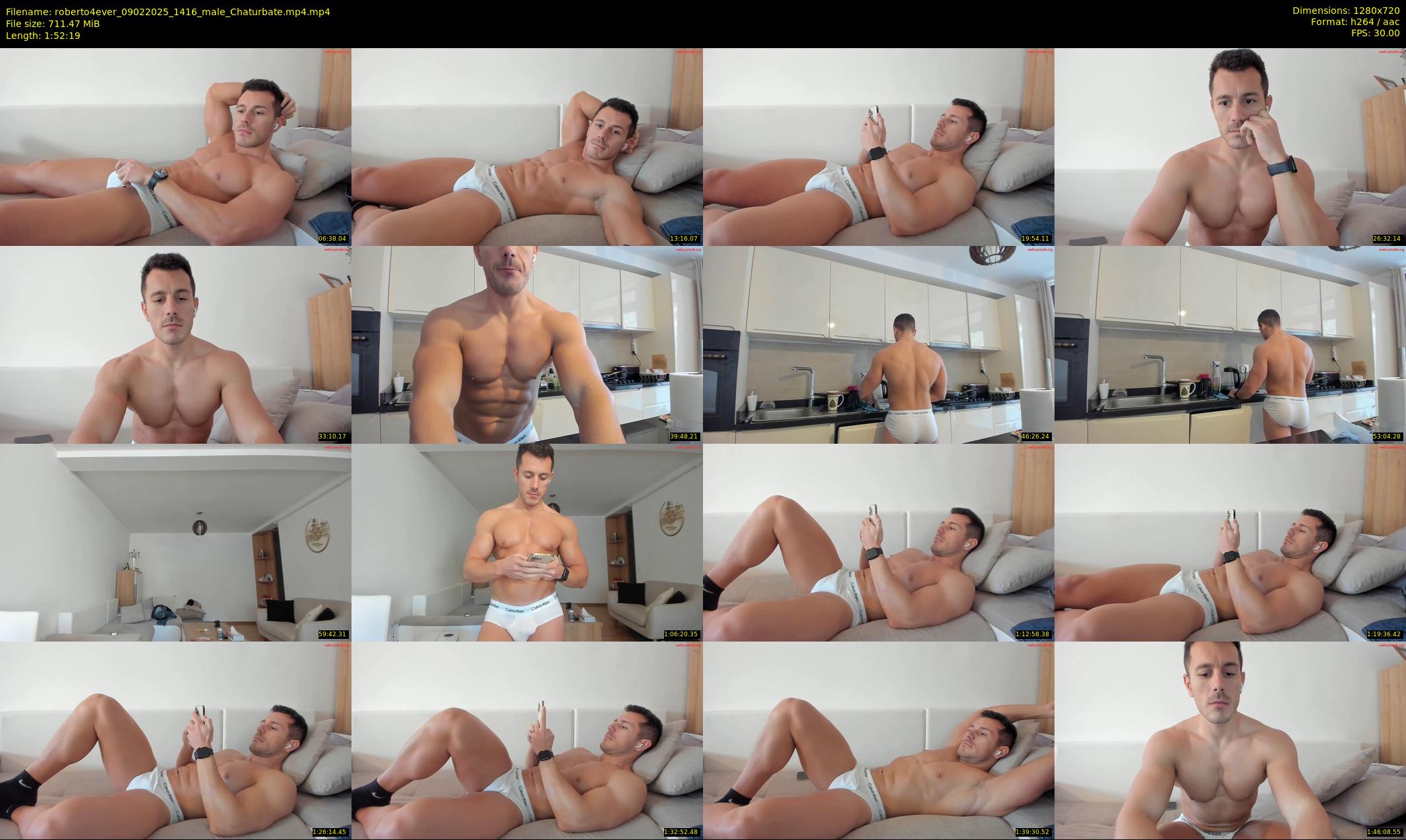 roberto4ever — 113 minute Chaturbate male cam show recording, 720p, Feb 9, 2025