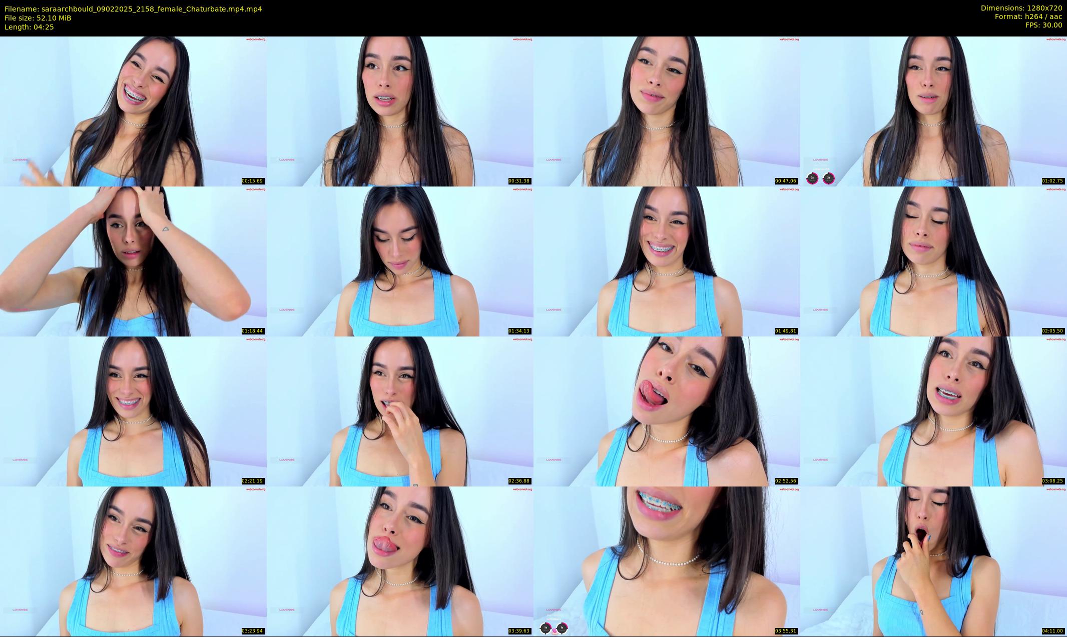 saraarchbould — 5 minute Chaturbate female cam show recording, 720p, Feb 9, 2025