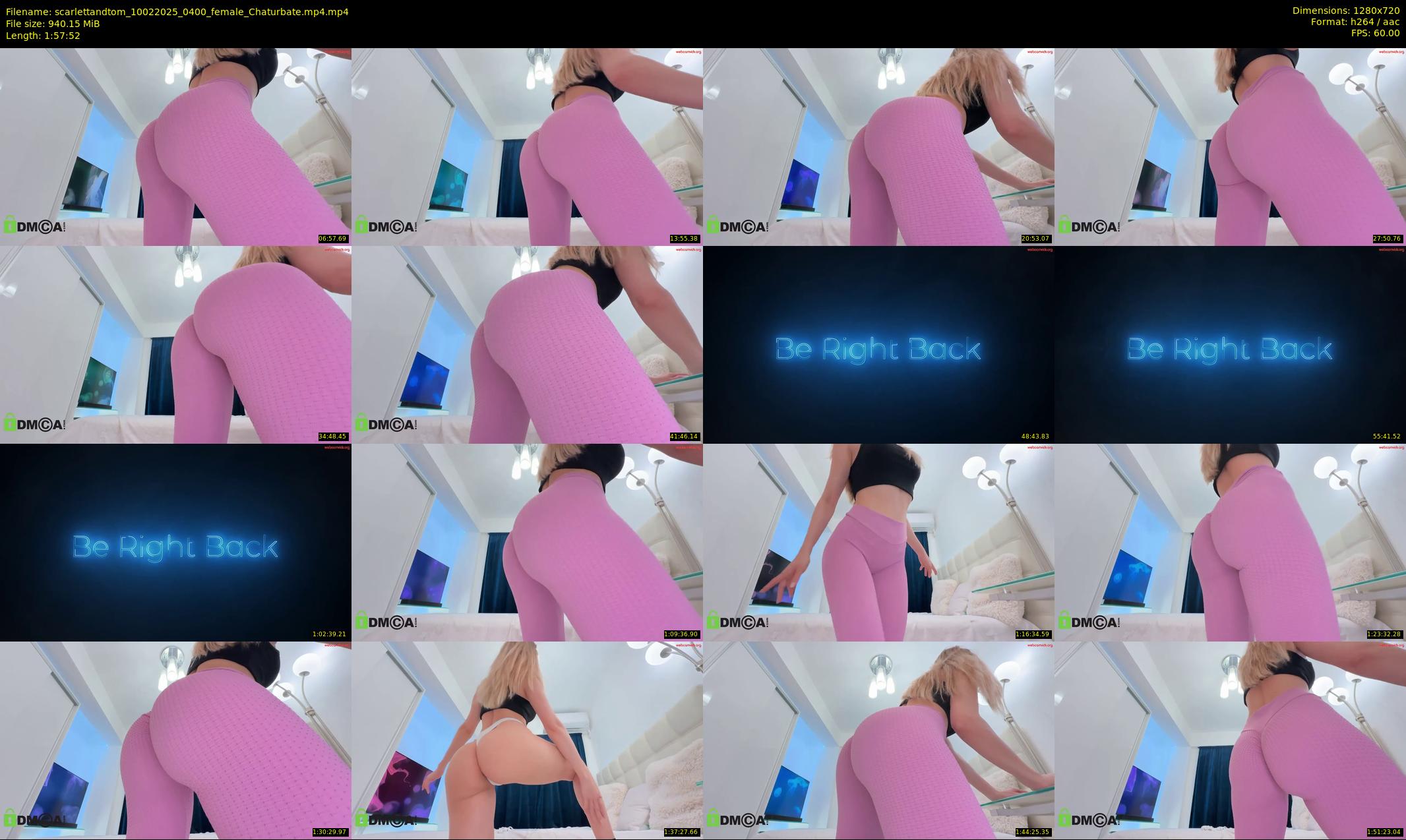 scarlettandtom — 118 minute Chaturbate couple cam show recording, 720p, Feb 10, 2025