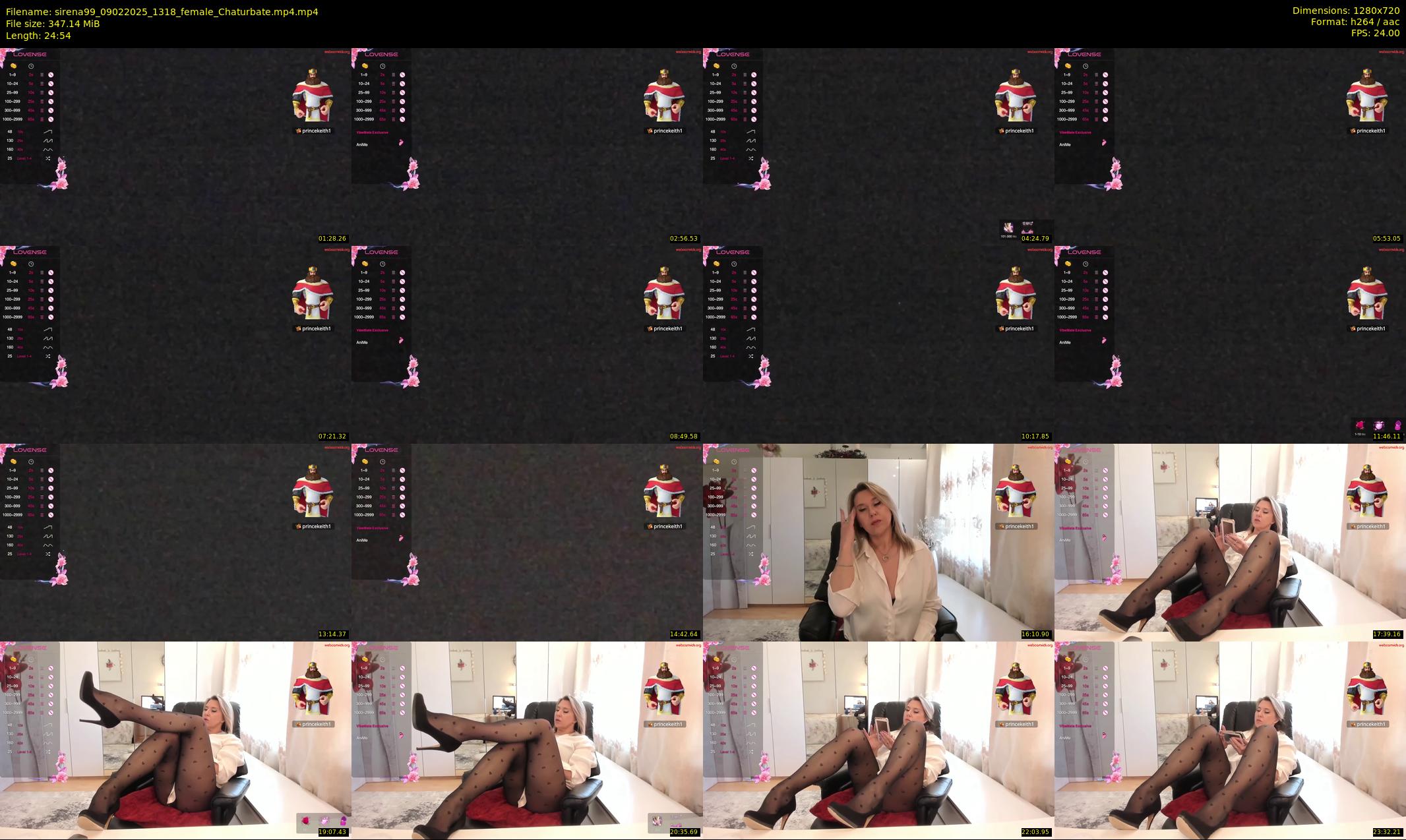 sirena99 — 25 minute Chaturbate female cam show recording, 720p, Feb 9, 2025