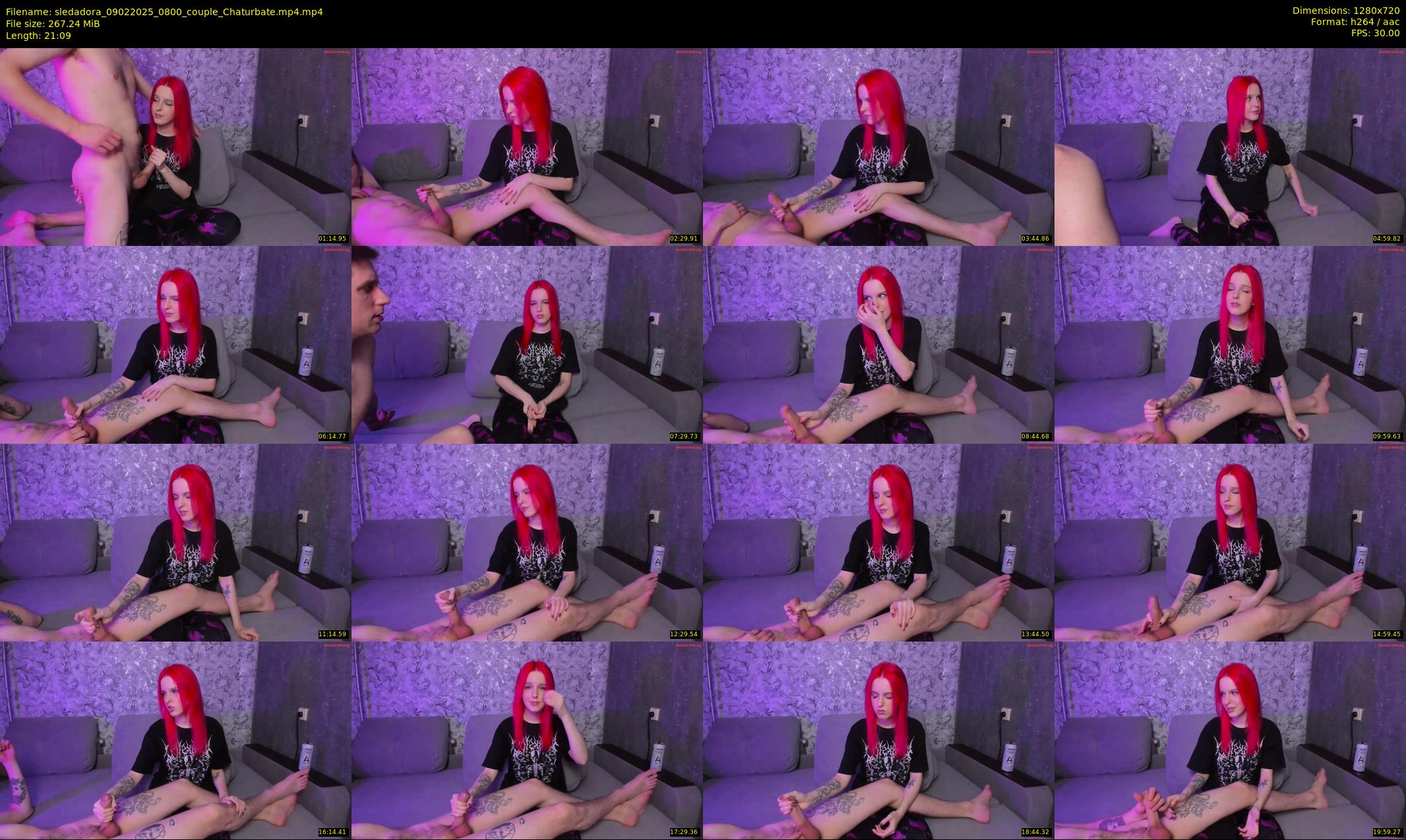 sledadora — 22 minute Chaturbate couple cam show recording, 720p, Feb 9, 2025