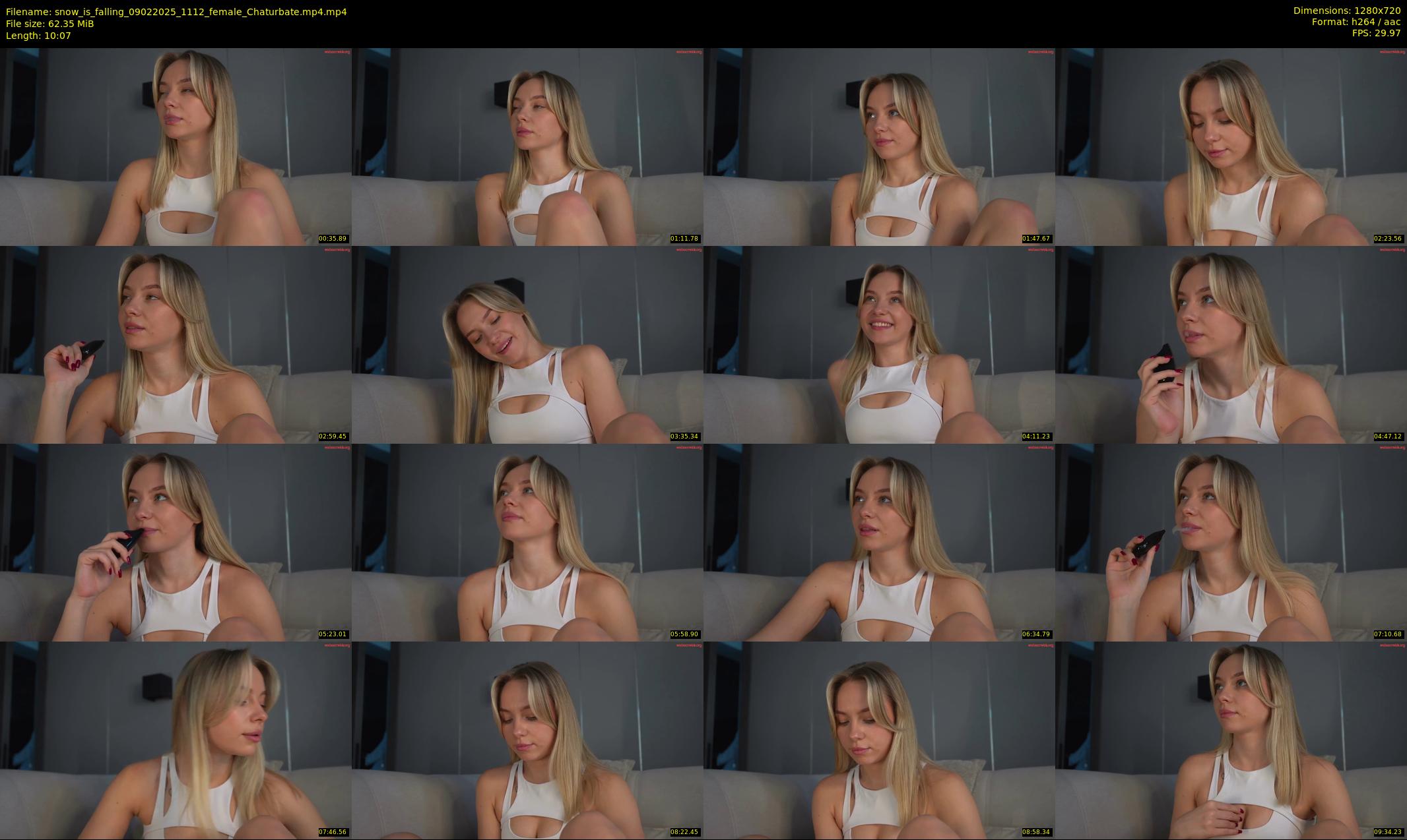 snow_is_falling — 11 minute Chaturbate female cam show recording, 720p, Feb 9, 2025