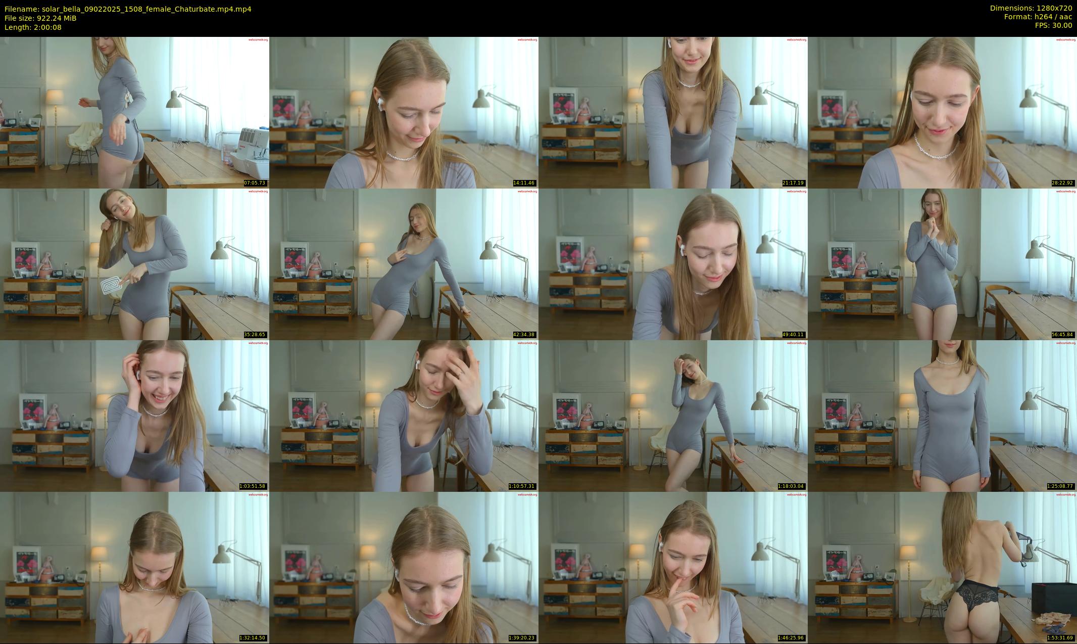 solar_bella — 121 minute Chaturbate female cam show recording, 720p, Feb 9, 2025
