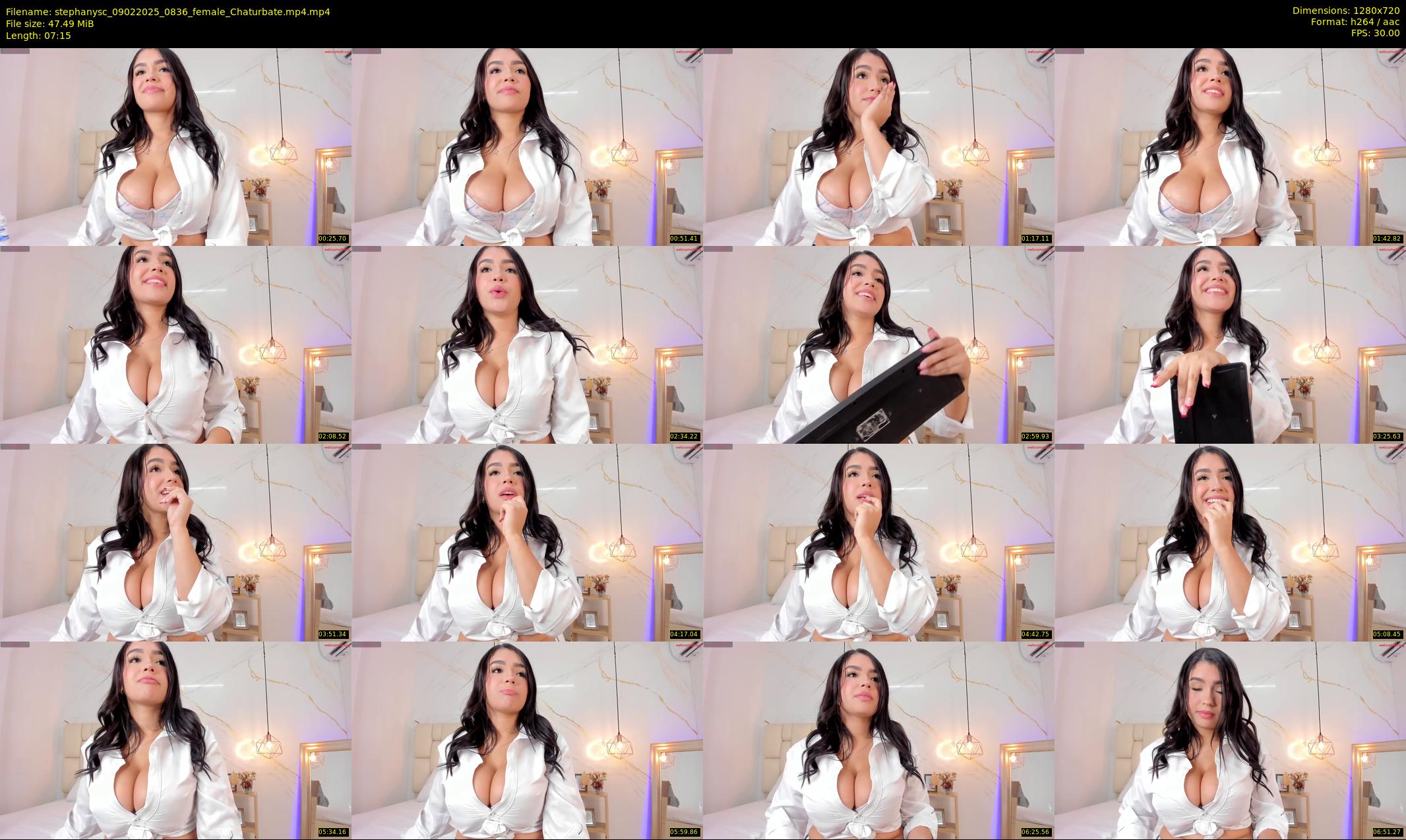 stephanysc — 8 minute Chaturbate female cam show recording, 720p, Feb 9, 2025