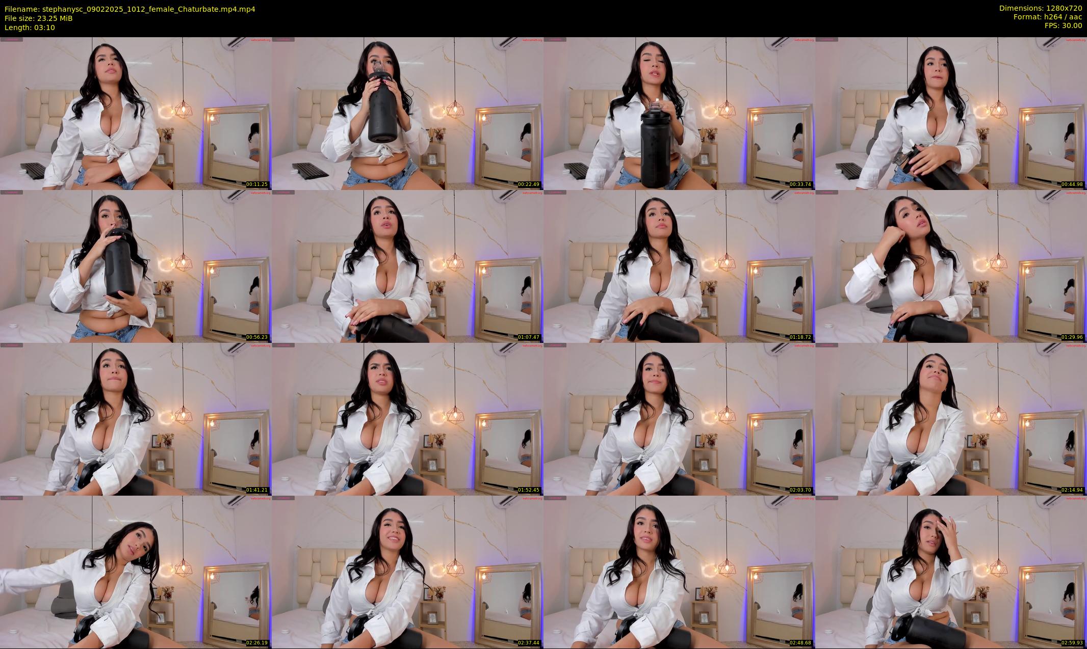 stephanysc — 4 minute Chaturbate female cam show recording, 720p, Feb 9, 2025