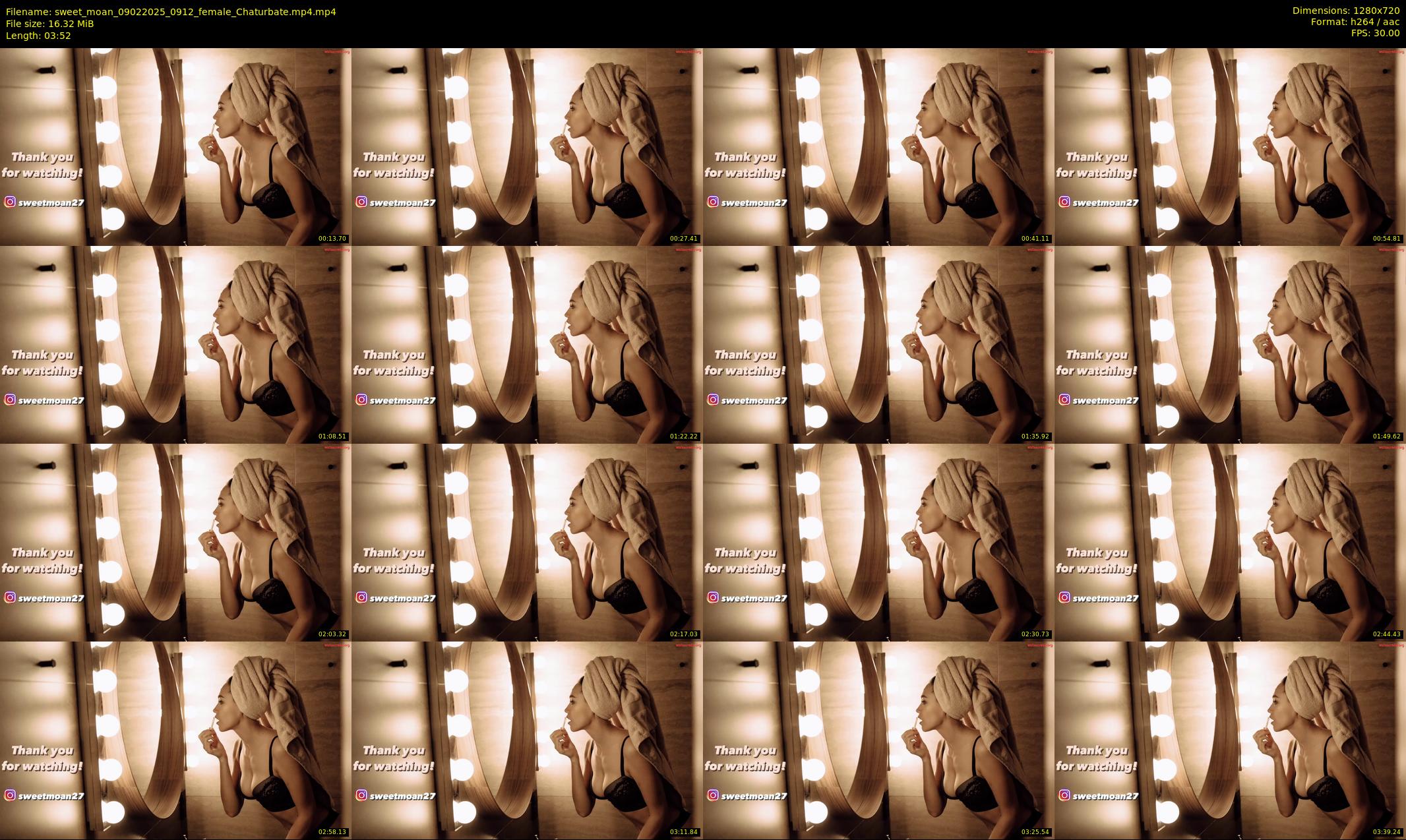 sweet_moan — 4 minute Chaturbate female cam show recording, 720p, Feb 9, 2025
