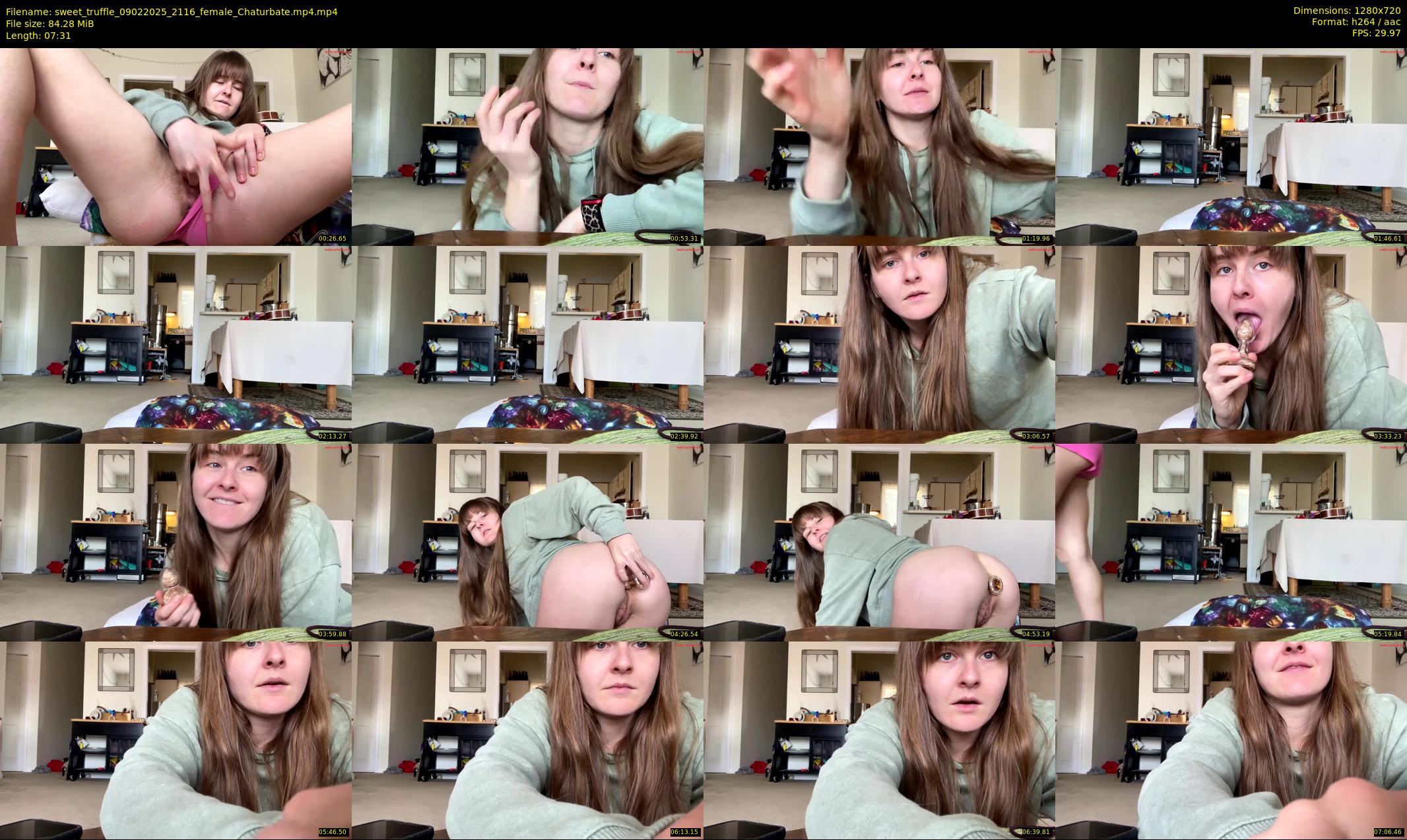 sweet_truffle — 8 minute Chaturbate female cam show recording, 720p, Feb 9, 2025