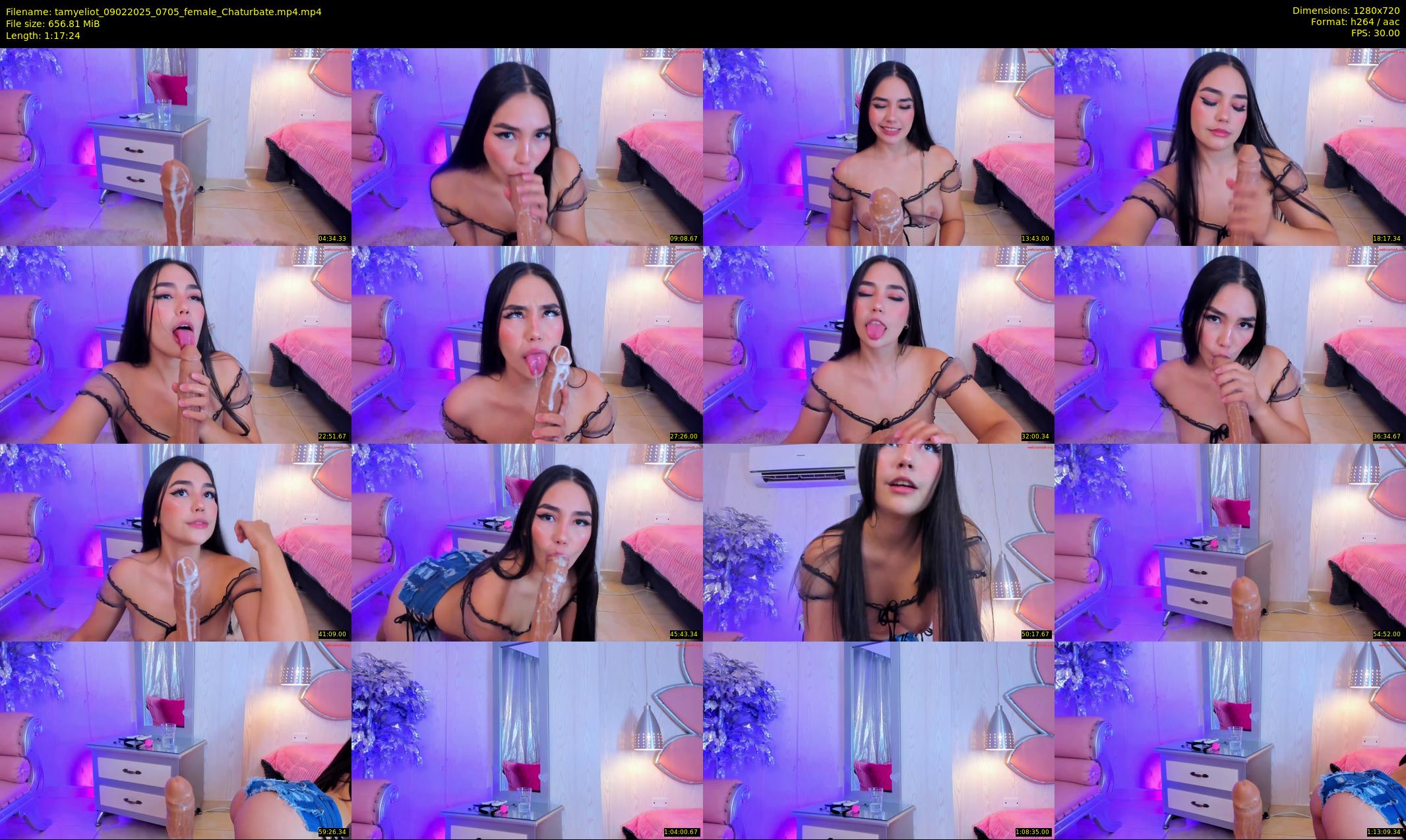 tamyeliot — 78 minute Chaturbate female cam show recording, 720p, Feb 9, 2025