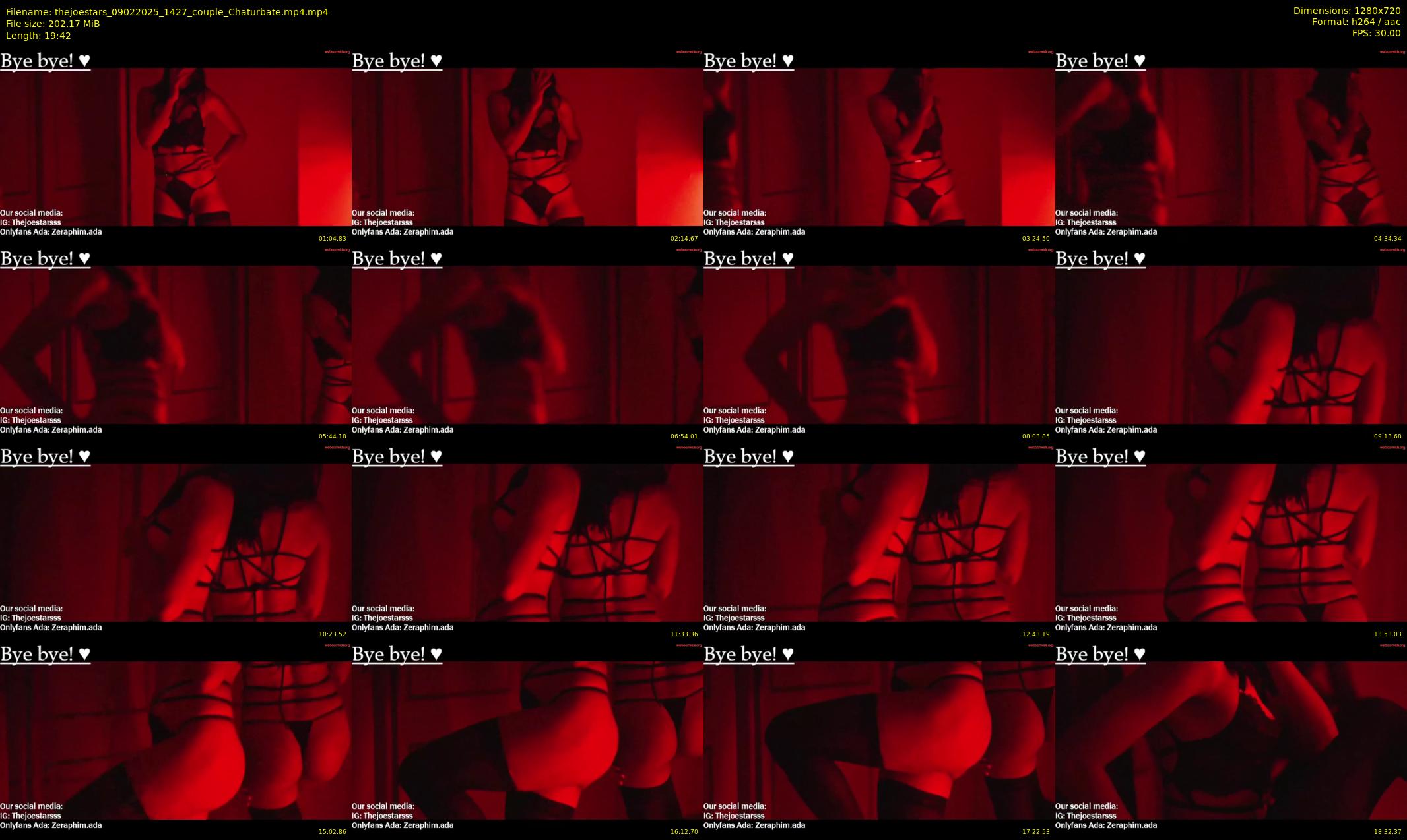 thejoestars — 20 minute Chaturbate couple cam show recording, 720p, Feb 9, 2025