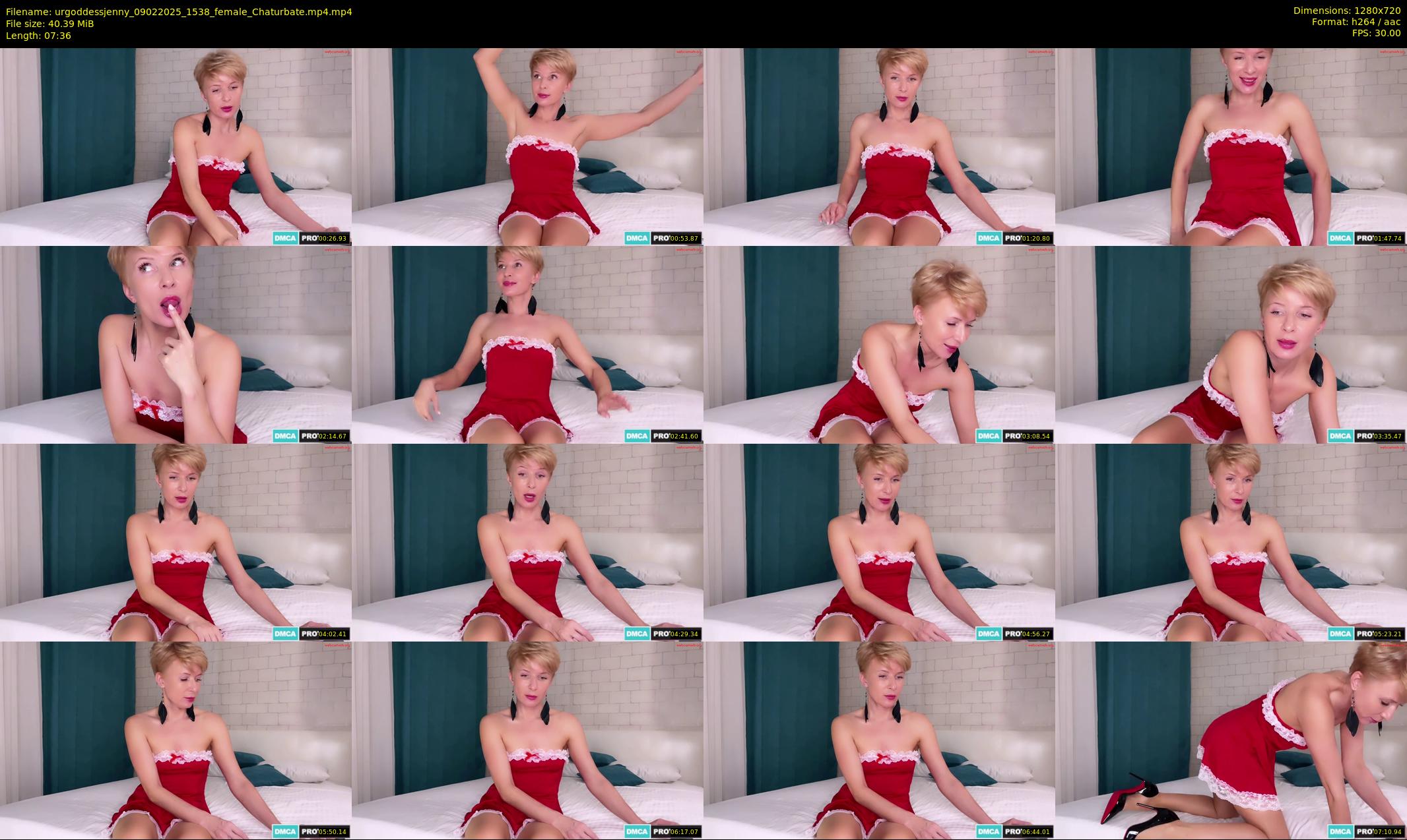 urgoddessjenny — 8 minute Chaturbate female cam show recording, 720p, Feb 9, 2025