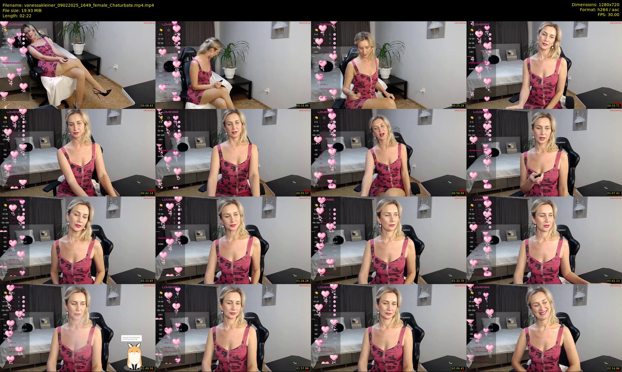 vanessakleiner — 3 minute Chaturbate female cam show recording, 720p, Feb 9, 2025