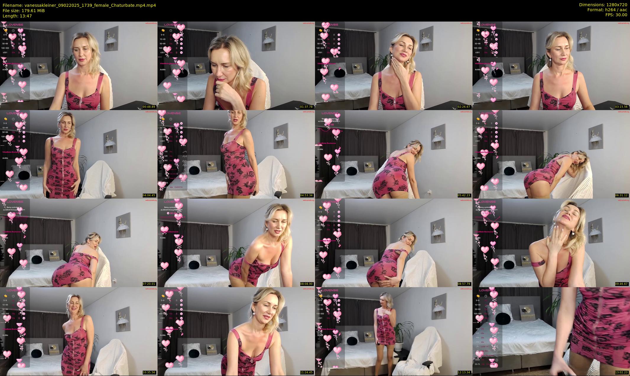 vanessakleiner — 14 minute Chaturbate female cam show recording, 720p, Feb 9, 2025