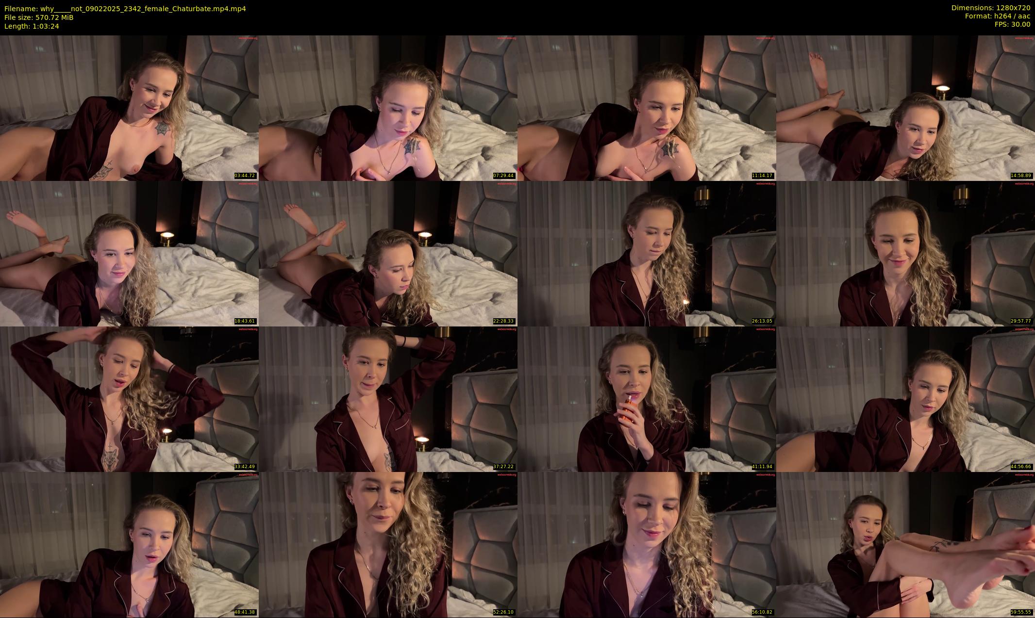 why_____not — 64 minute Chaturbate female cam show recording, 720p, Feb 9, 2025