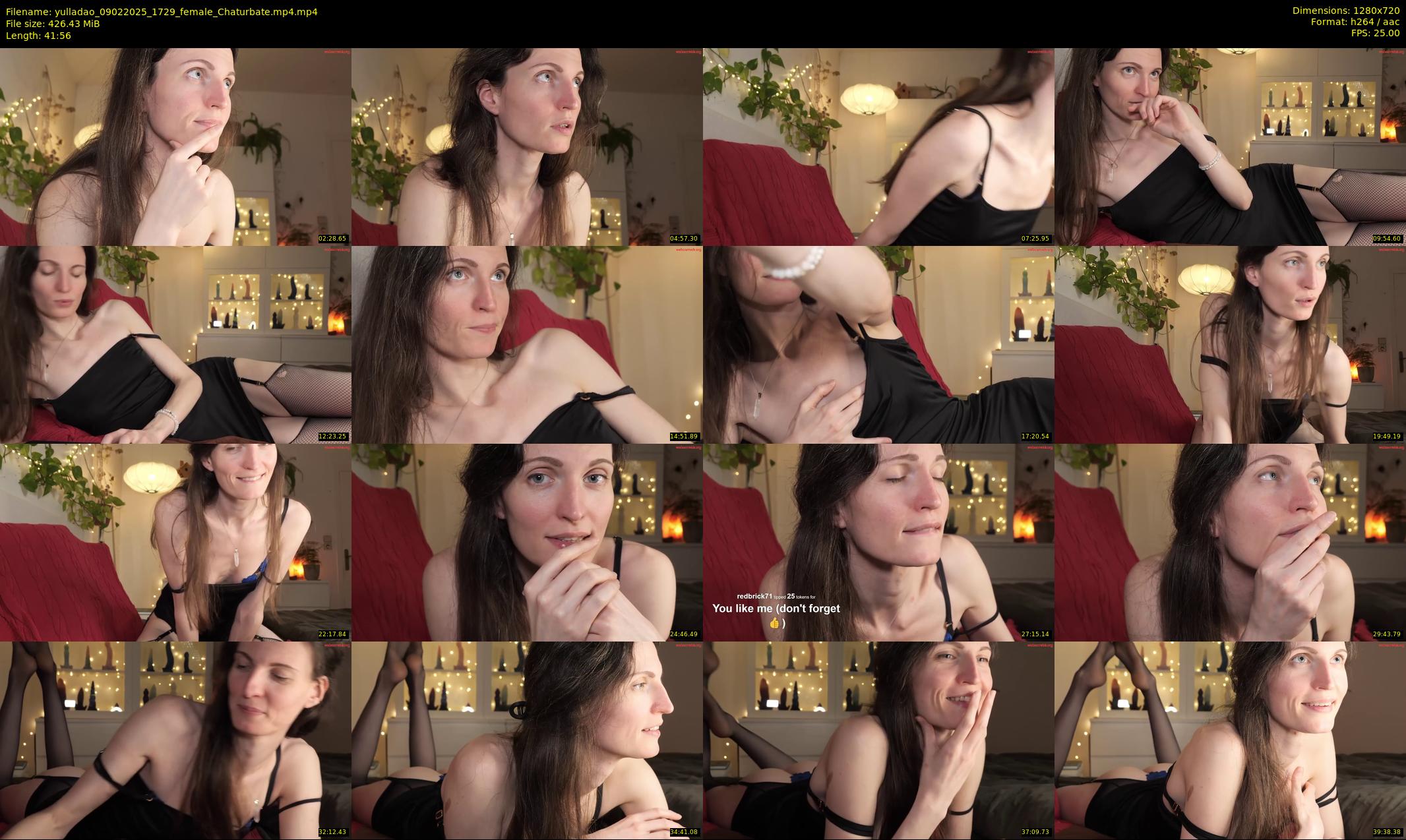 yulladao — 42 minute Chaturbate female cam show recording, 720p, Feb 9, 2025