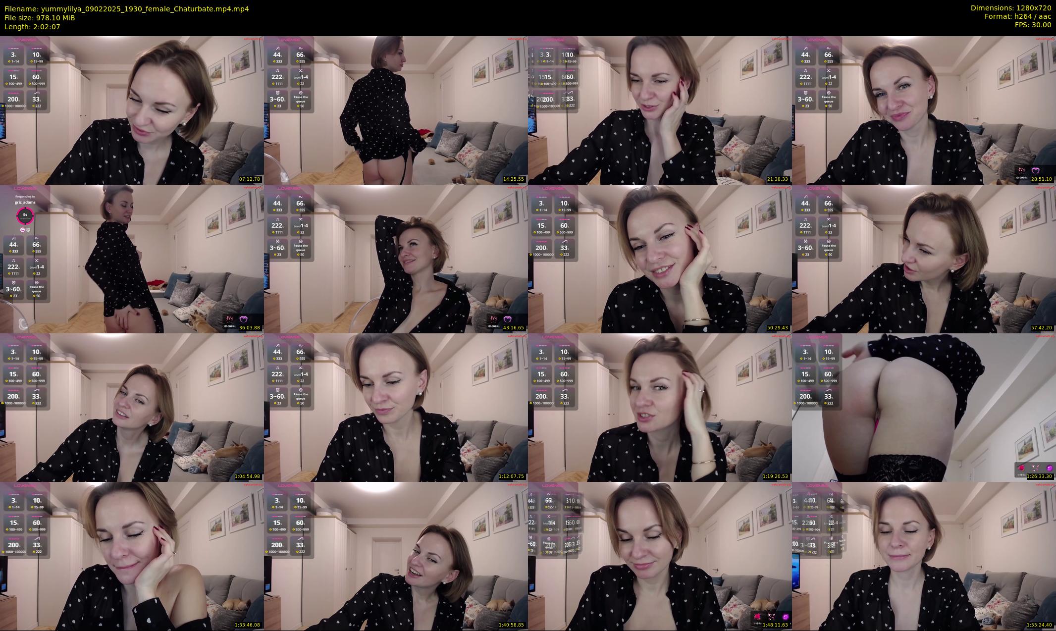 yummylilya — 123 minute Chaturbate female cam show recording, 720p, Feb 9, 2025