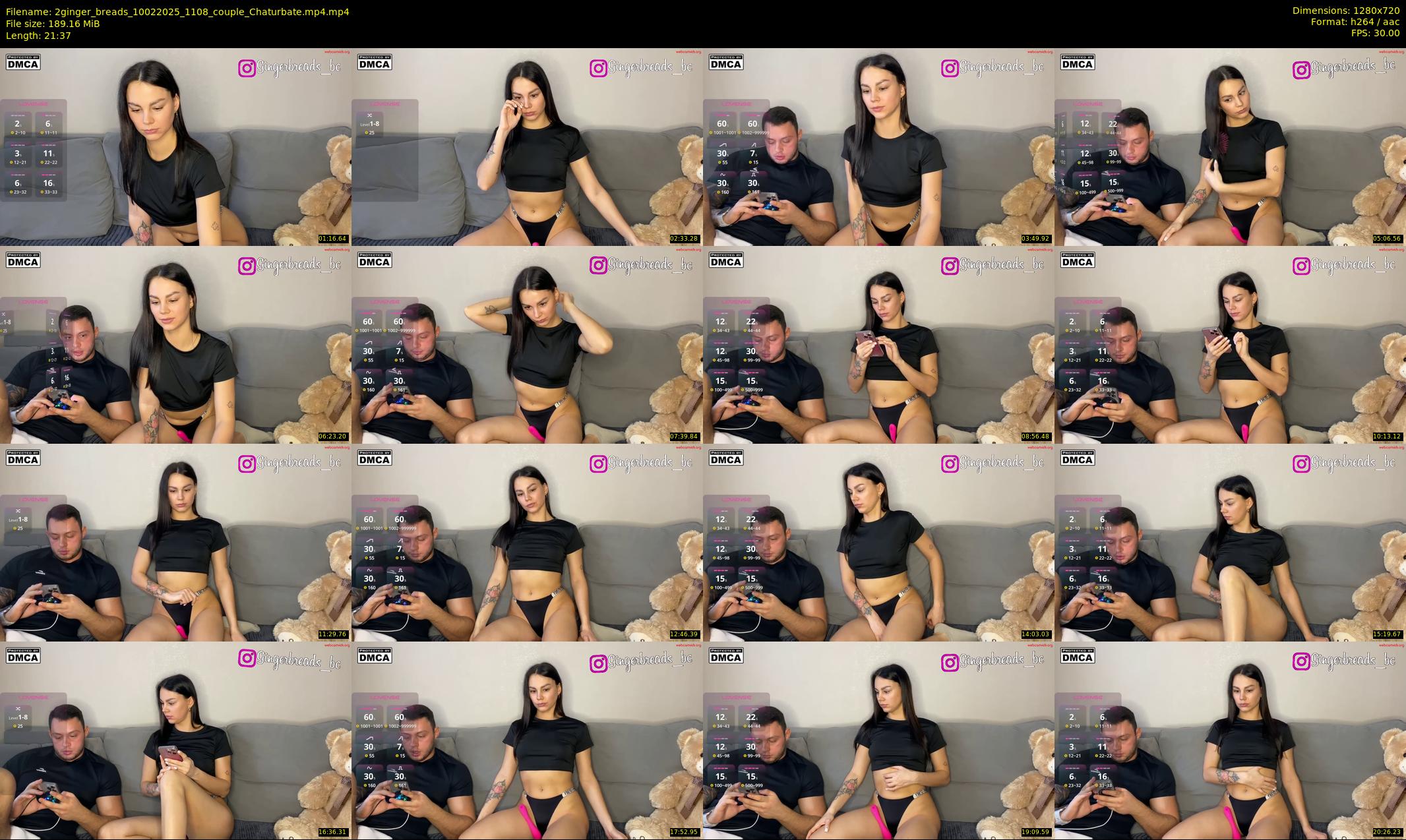 2ginger_breads — 22 minute Chaturbate couple cam show recording, 720p, Feb 10, 2025