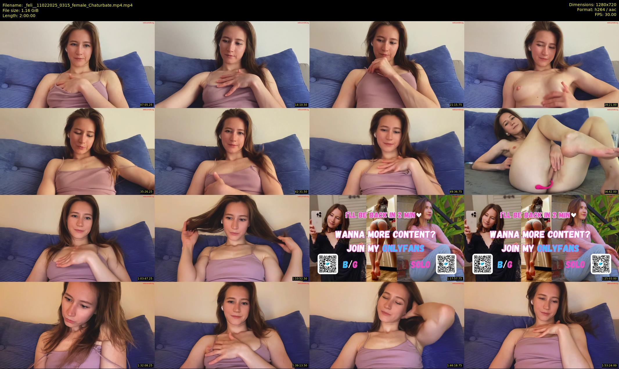 _feli_ — 120 minute Chaturbate female cam show recording, 720p, Feb 11, 2025