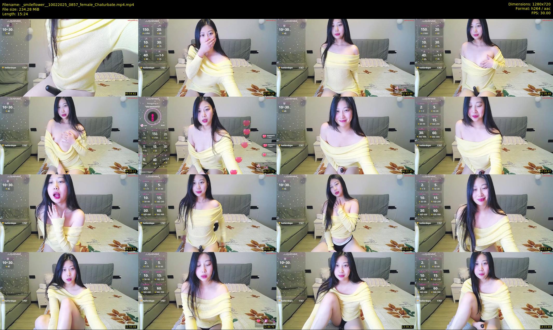 _smileflower_ — 16 minute Chaturbate female cam show recording, 720p, Feb 10, 2025