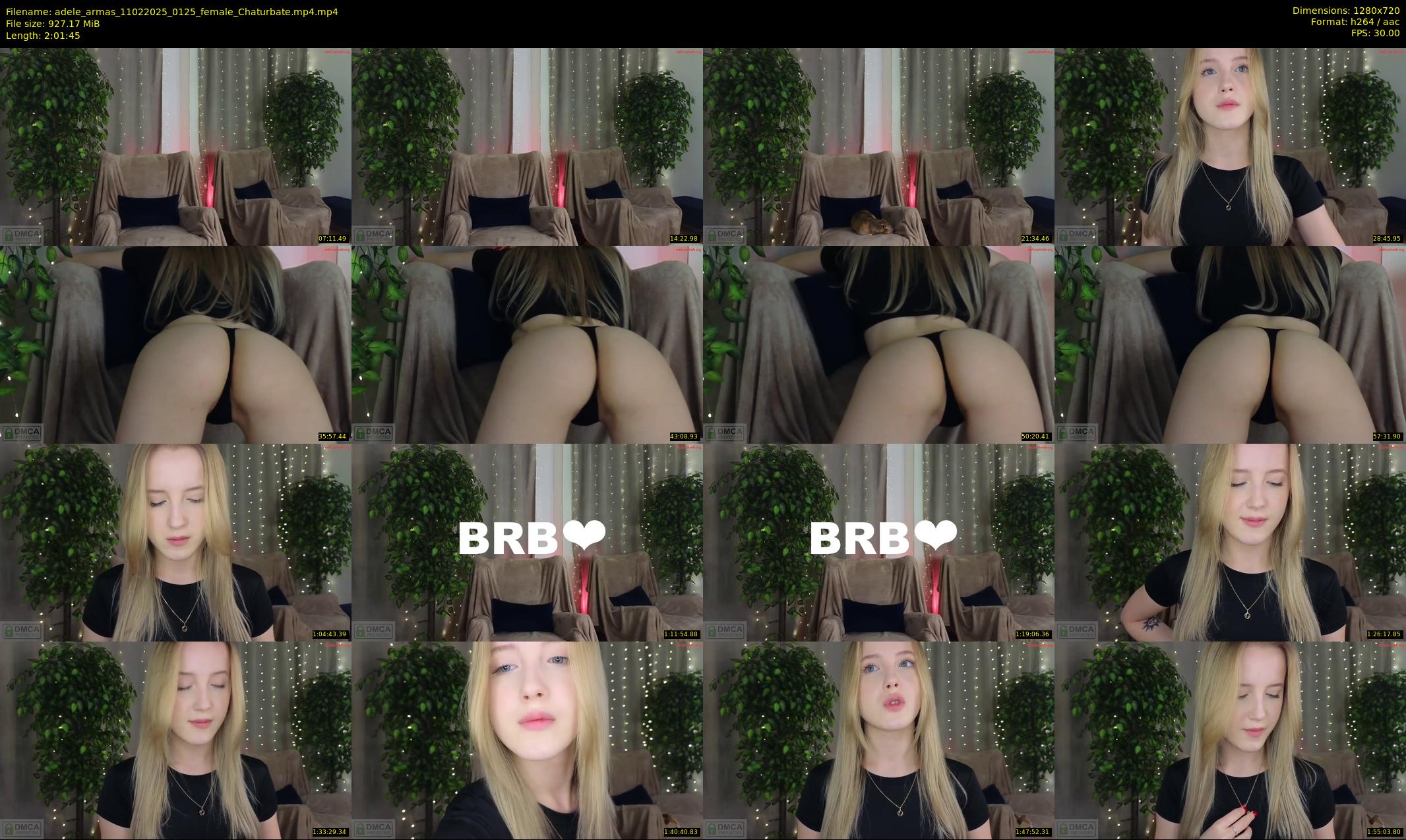 adele_armas — 122 minute Chaturbate female cam show recording, 720p, Feb 11, 2025