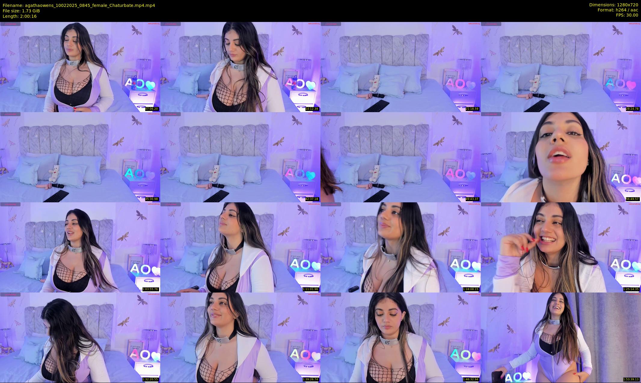 agathaowens — 121 minute Chaturbate female cam show recording, 720p, Feb 10, 2025