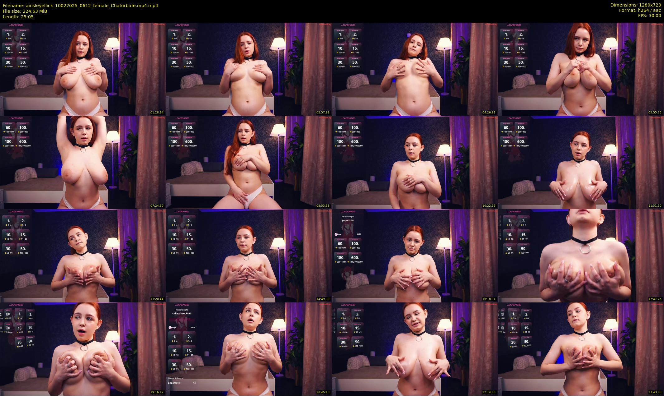 ainsleyellick — 26 minute Chaturbate female cam show recording, 720p, Feb 10, 2025