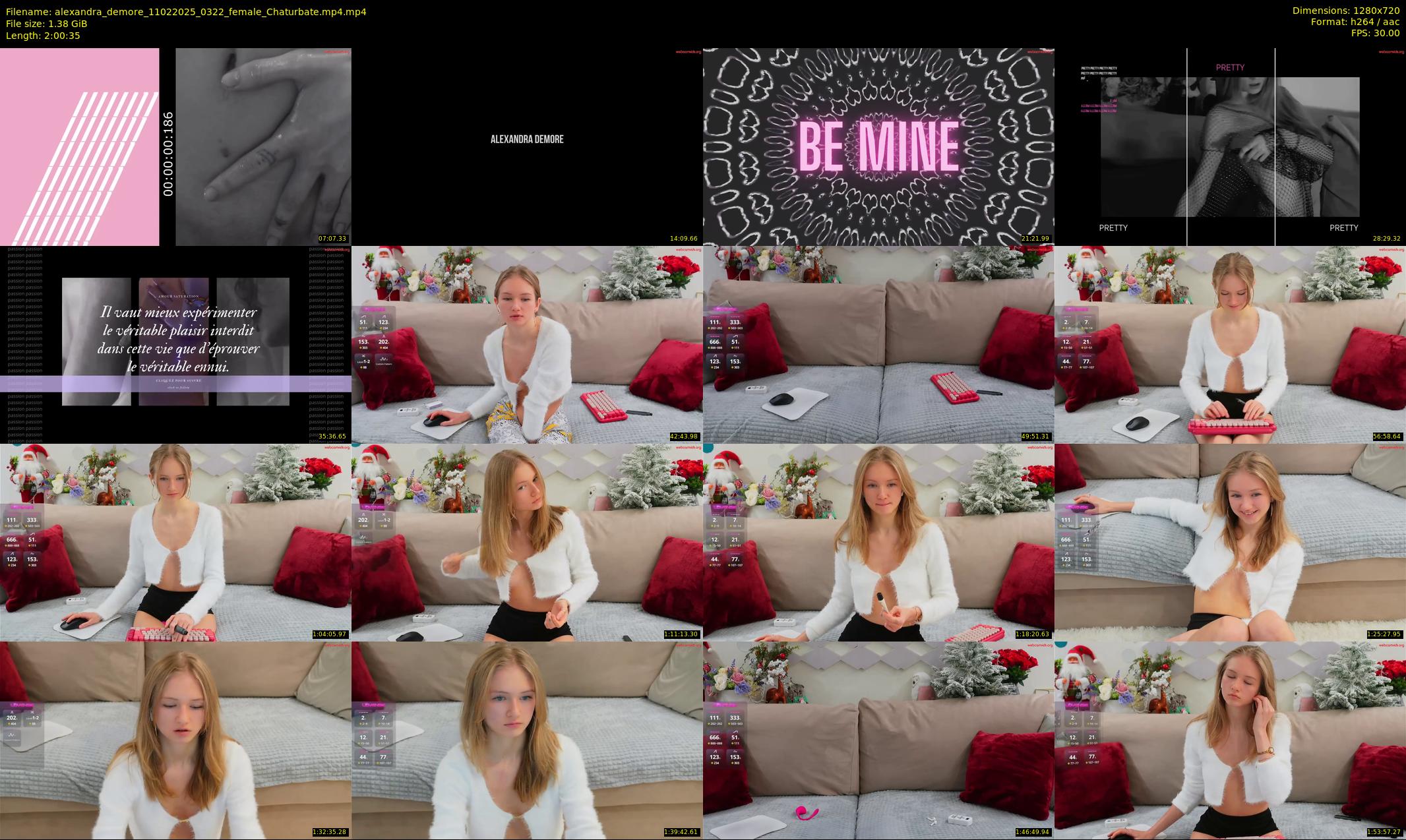 alexandra_demore — 121 minute Chaturbate female cam show recording, 720p, Feb 11, 2025