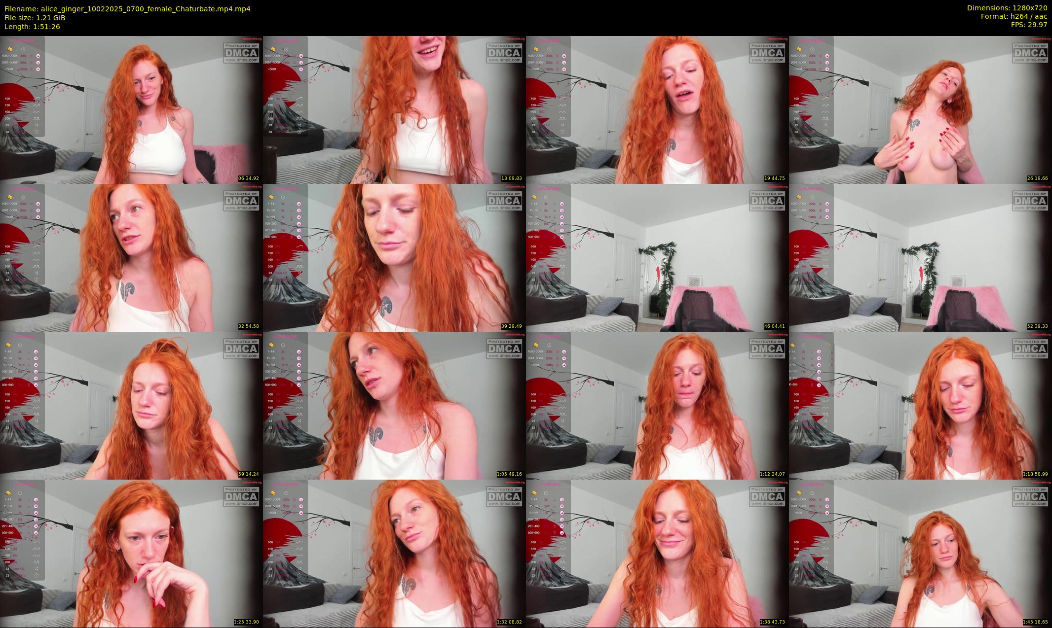 alice_ginger — 112 minute Chaturbate female cam show recording, 720p, Feb 10, 2025