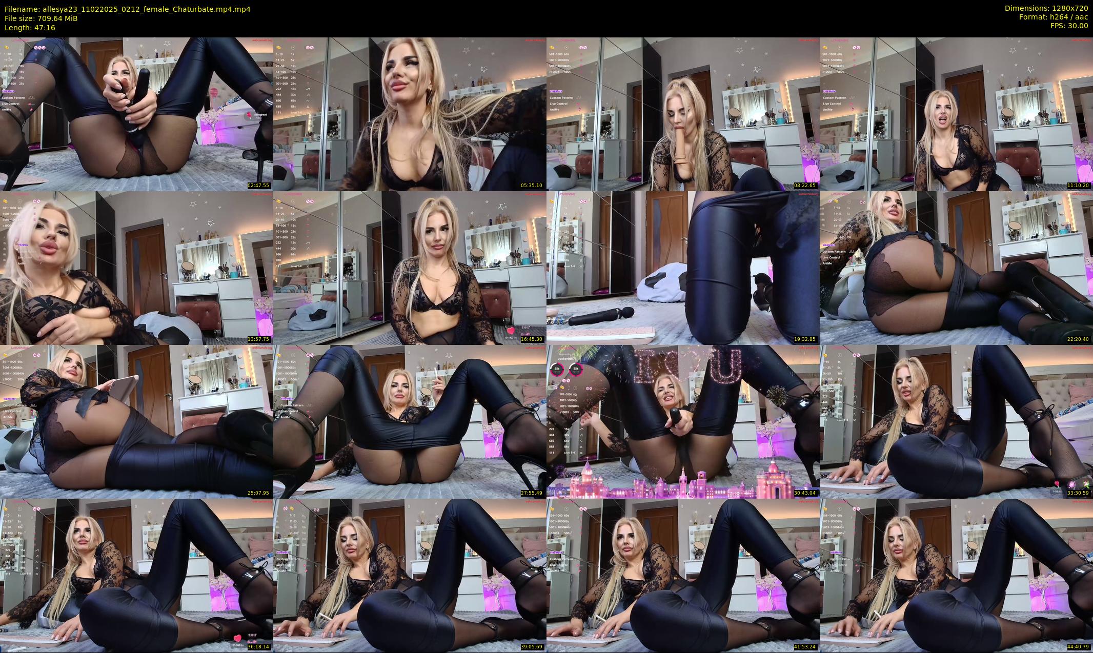 allesya23 — 48 minute Chaturbate female cam show recording, 720p, Feb 11, 2025