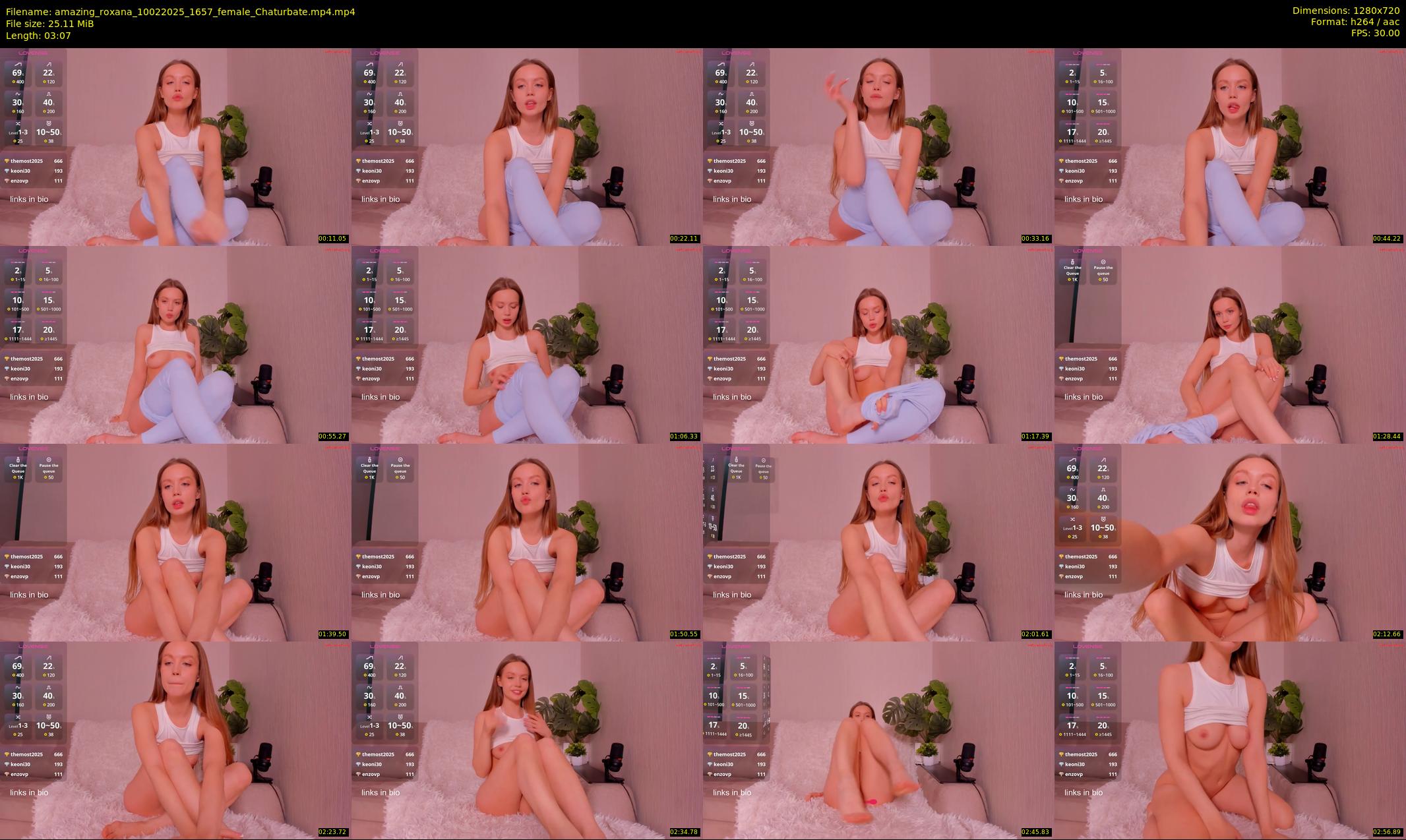 amazing_roxana — 4 minute Chaturbate female cam show recording, 720p, Feb 10, 2025