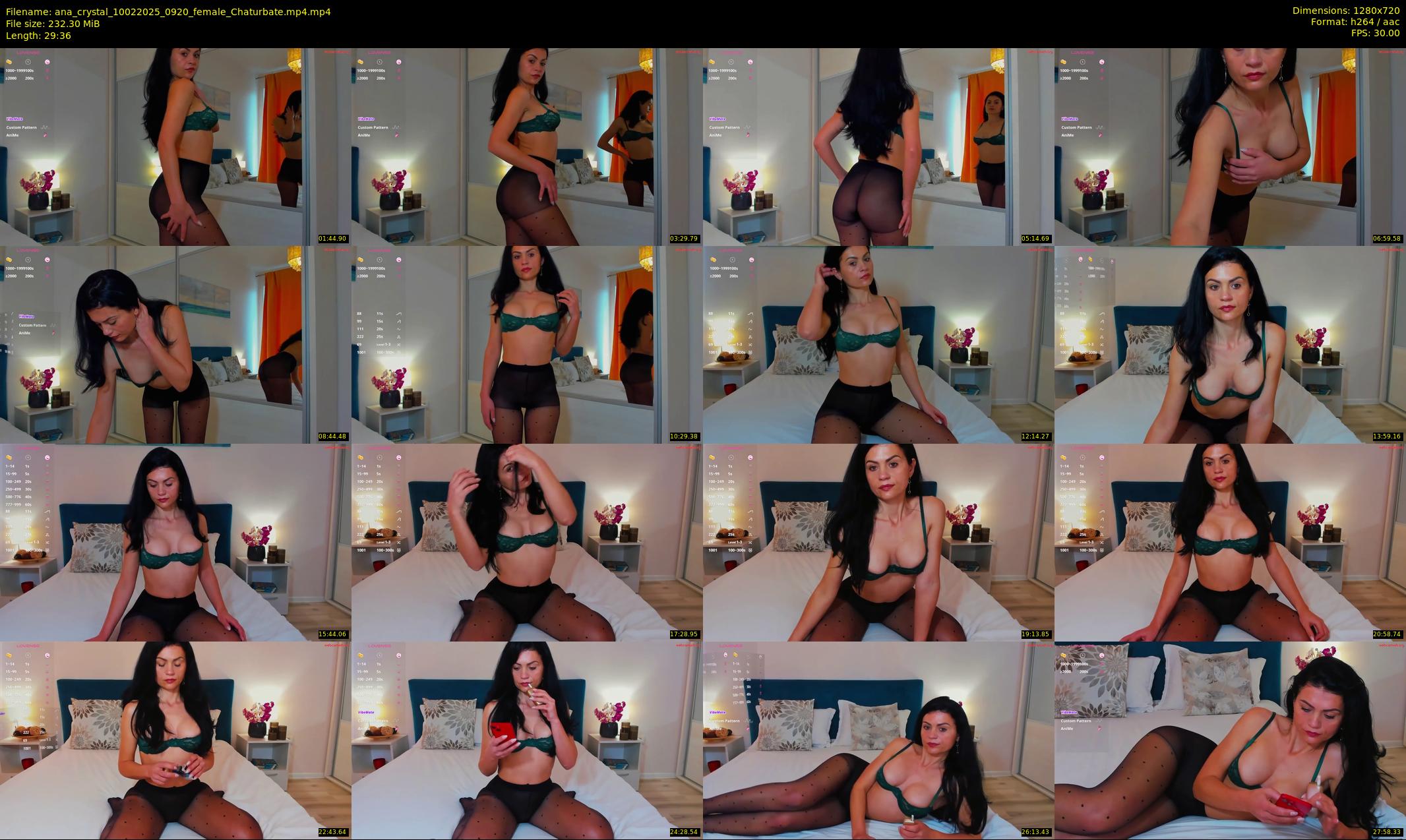 ana_crystal — 30 minute Chaturbate female cam show recording, 720p, Feb 10, 2025