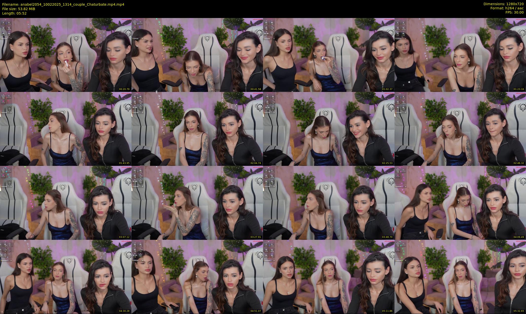 anabel2054 — 6 minute Chaturbate female cam show recording, 720p, Feb 10, 2025