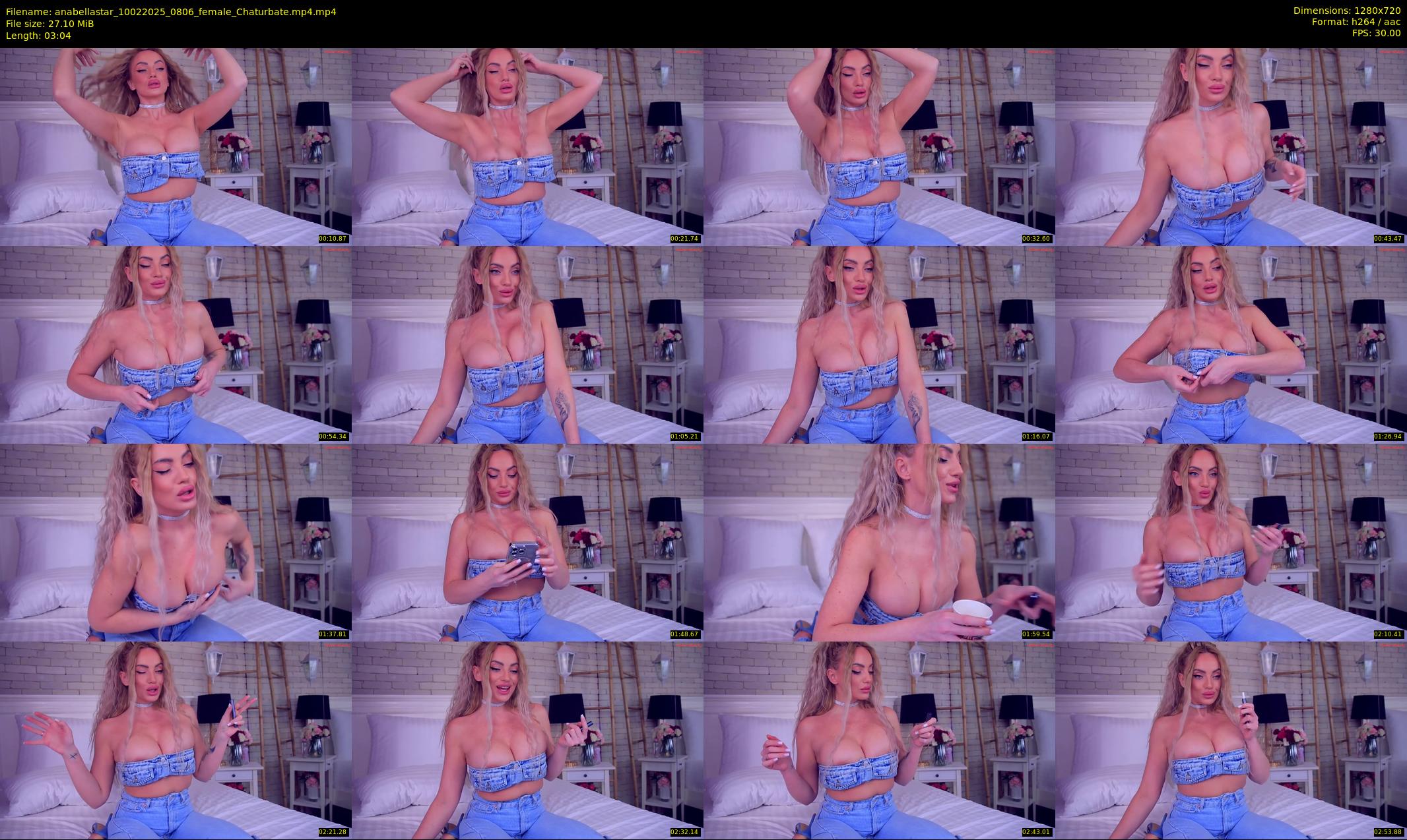 anabellastar — 4 minute Chaturbate female cam show recording, 720p, Feb 10, 2025