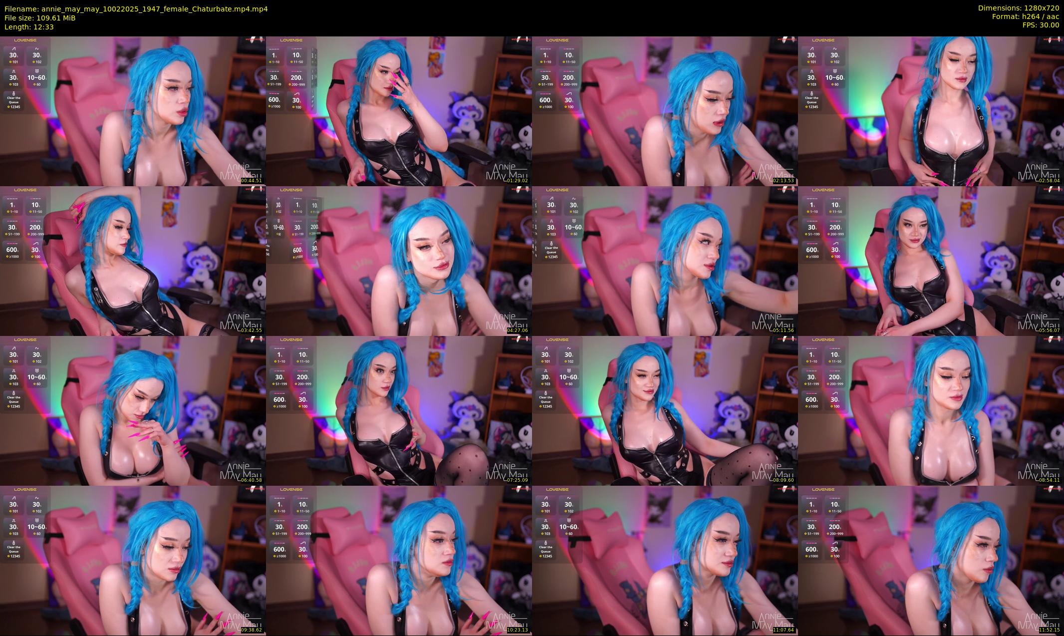 annie_may_may — 13 minute Chaturbate female cam show recording, 720p, Feb 10, 2025