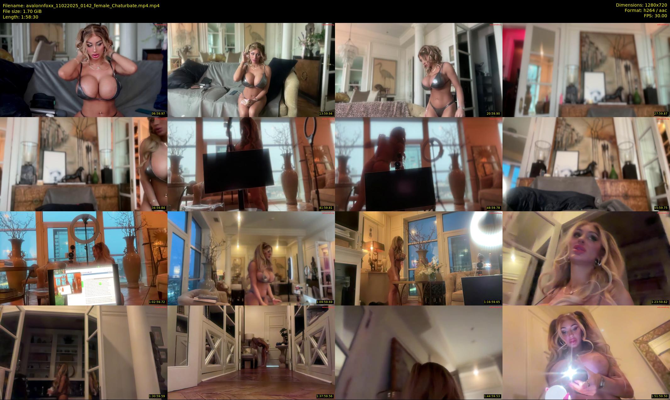 avalonnfoxx — 119 minute Chaturbate female cam show recording, 720p, Feb 11, 2025