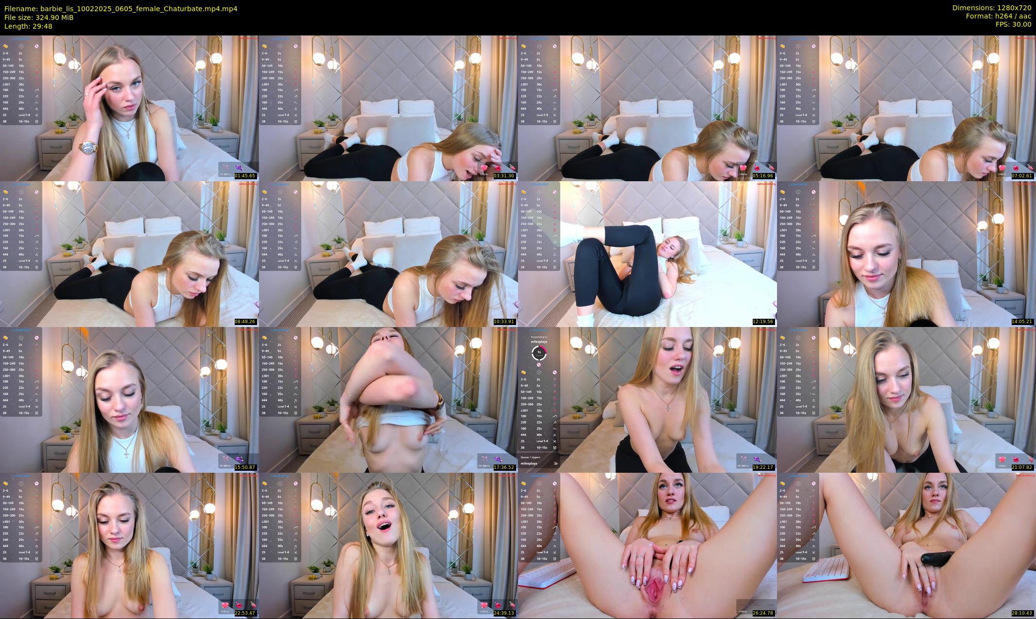 barbie_lis — 30 minute Chaturbate female cam show recording, 720p, Feb 10, 2025