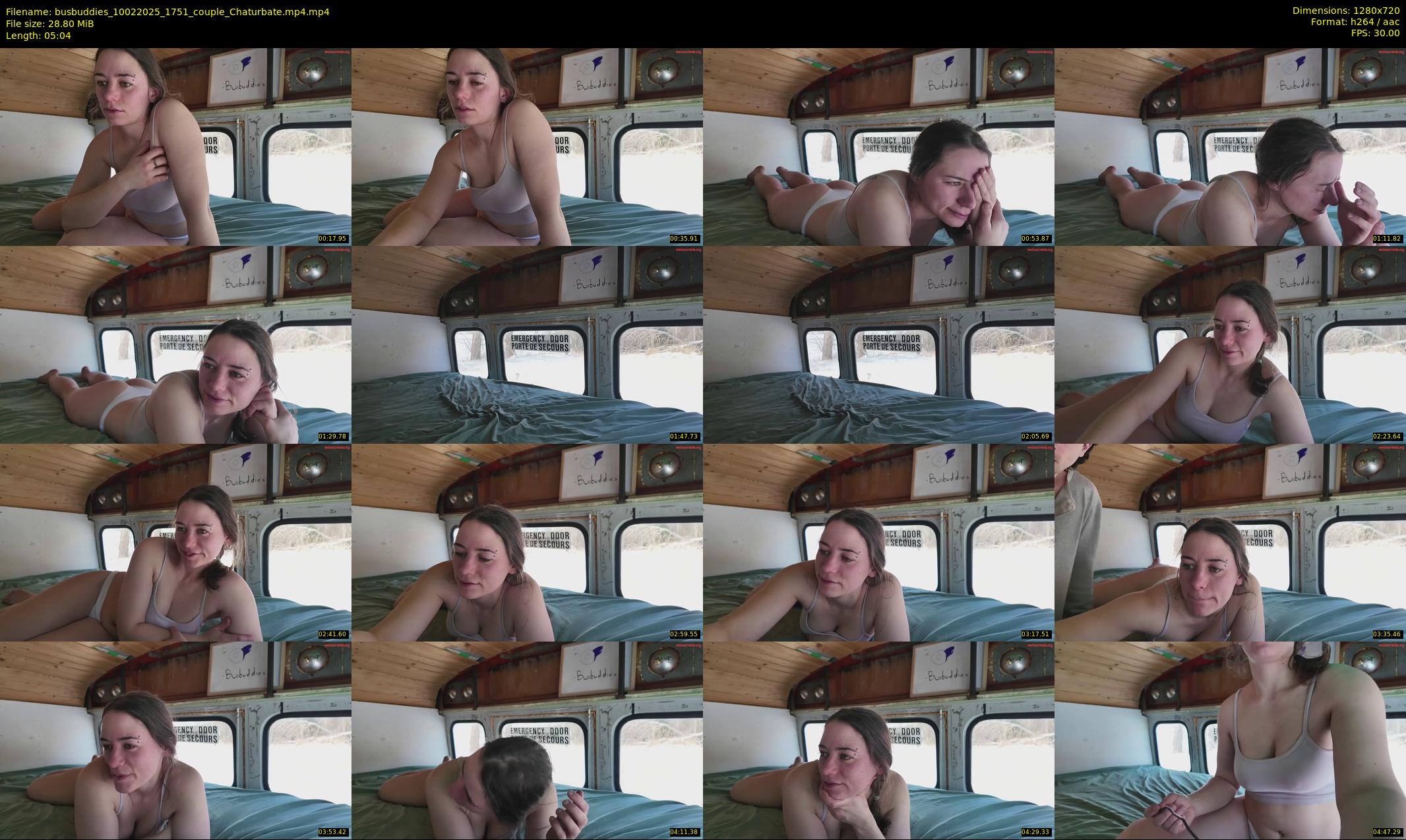 busbuddies — 6 minute Chaturbate couple cam show recording, 720p, Feb 10, 2025