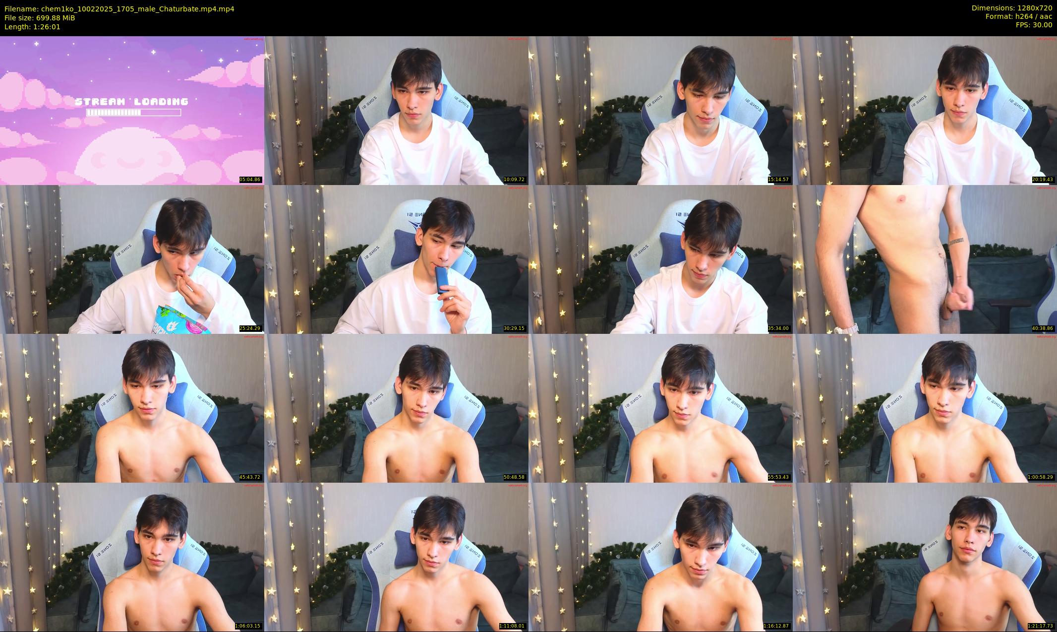 chem1ko — 87 minute Chaturbate male cam show recording, 720p, Feb 10, 2025