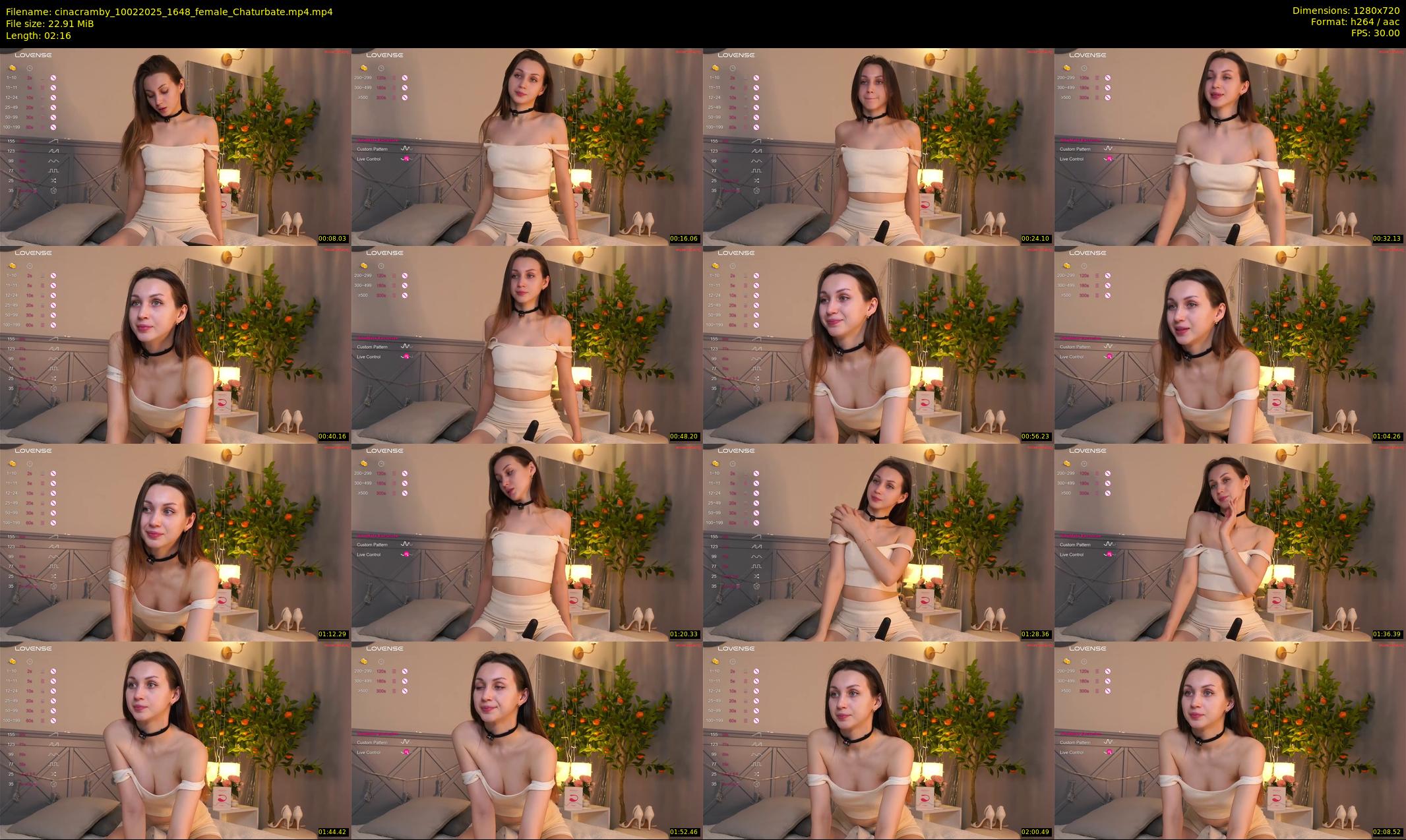 cinacramby — 3 minute Chaturbate female cam show recording, 720p, Feb 10, 2025