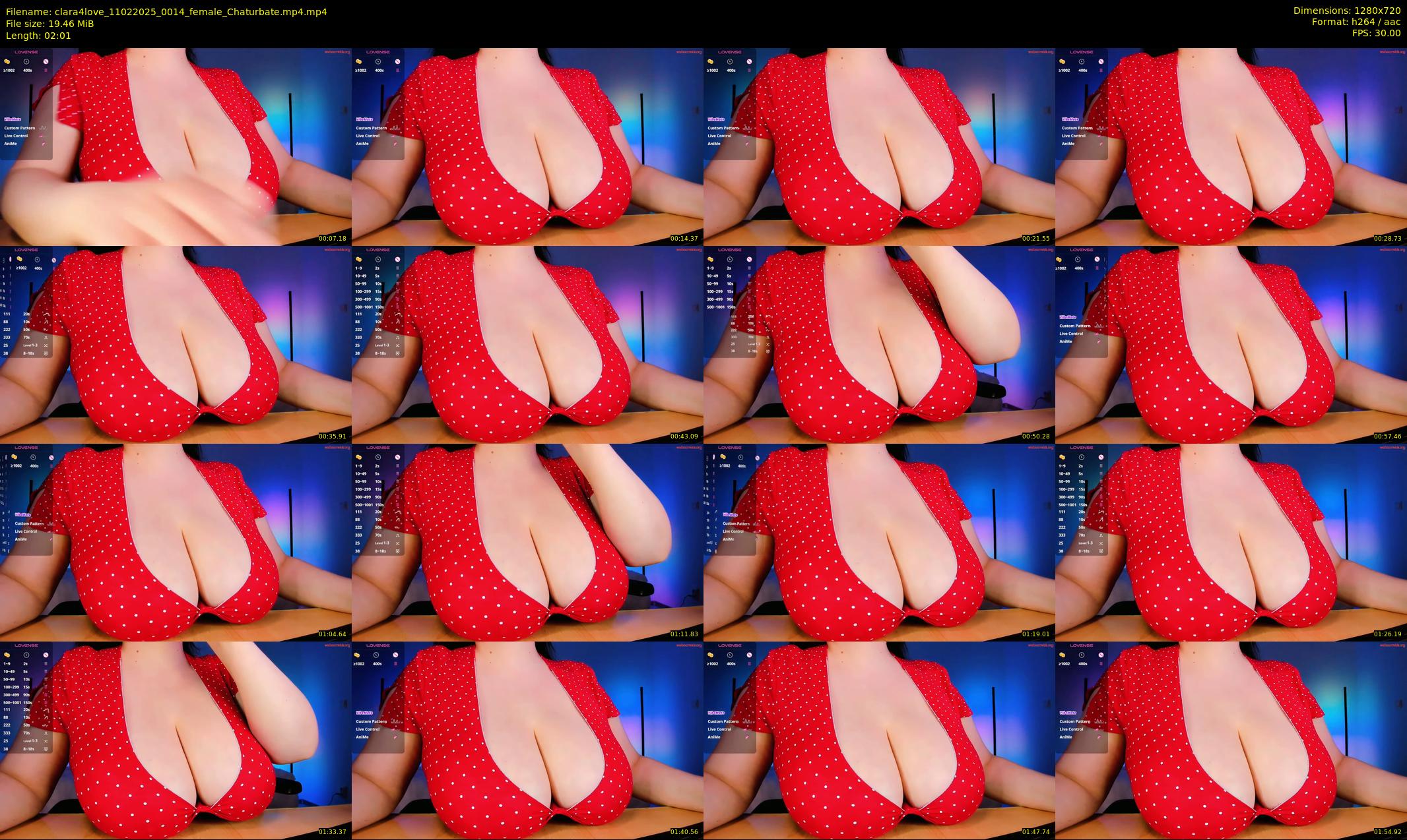 clara4love — 3 minute Chaturbate female cam show recording, 720p, Feb 11, 2025